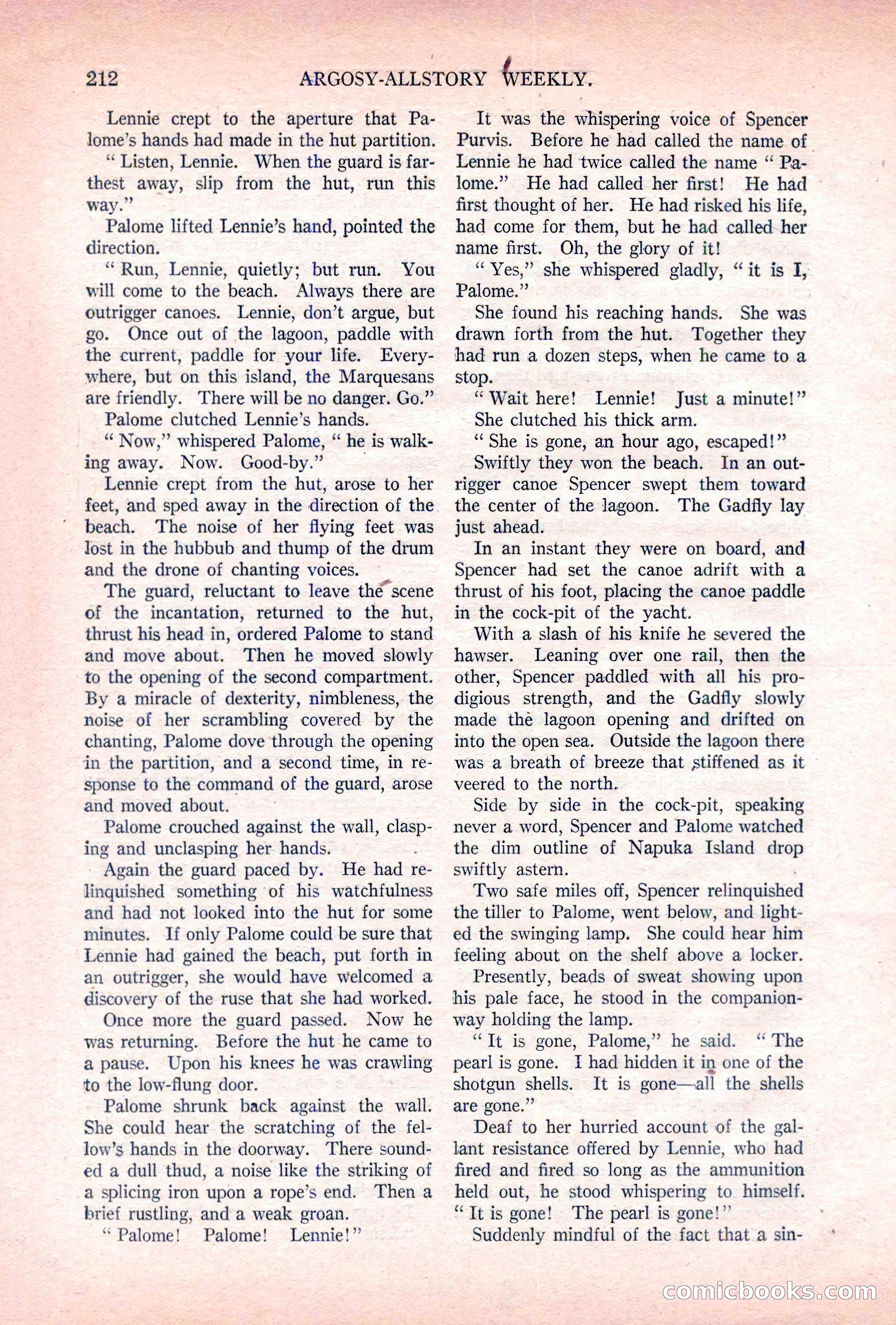 Argosy All-Story Weekly, November 5, 1921 — page 78 of 180