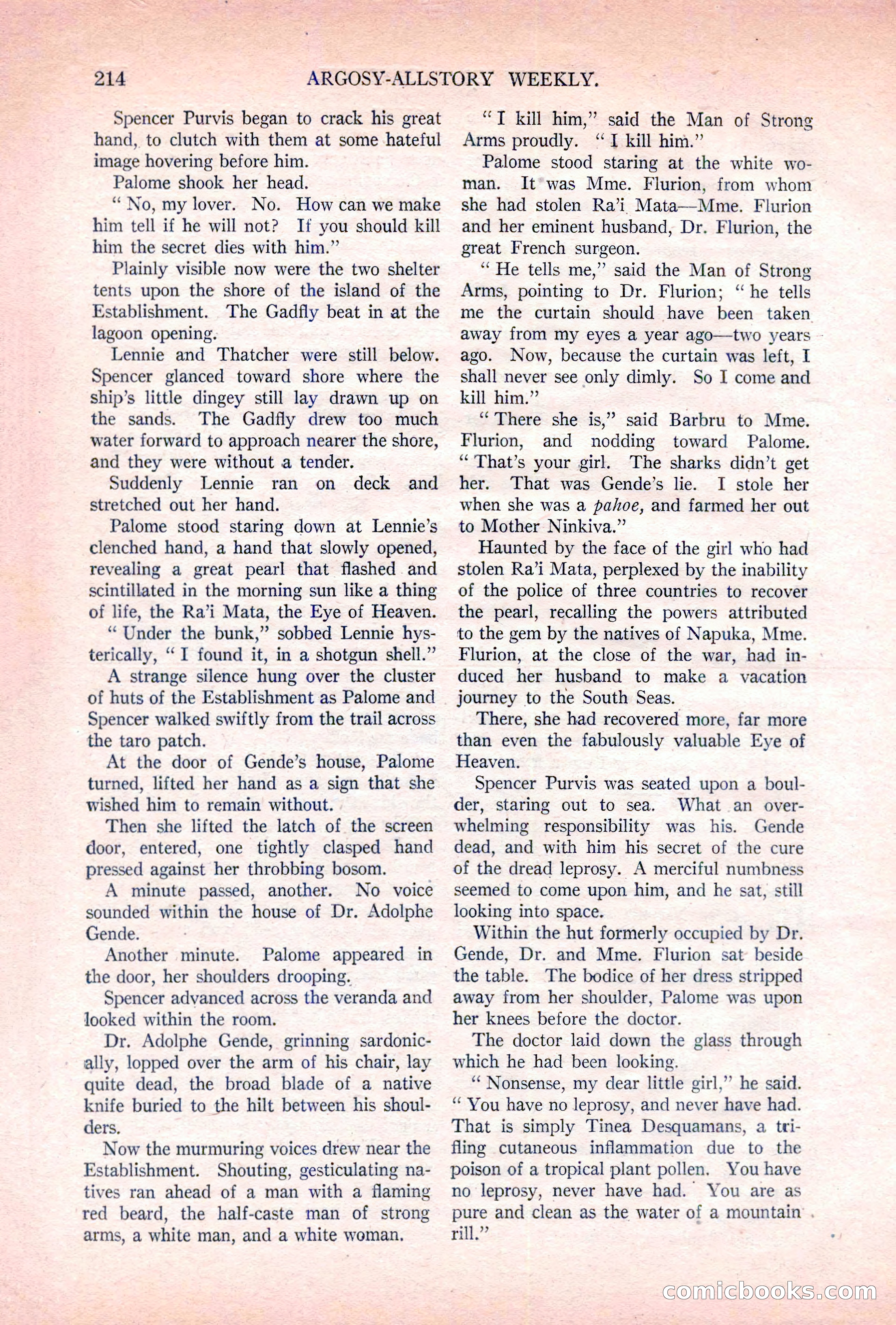 Argosy All-Story Weekly, November 5, 1921 — page 80 of 180