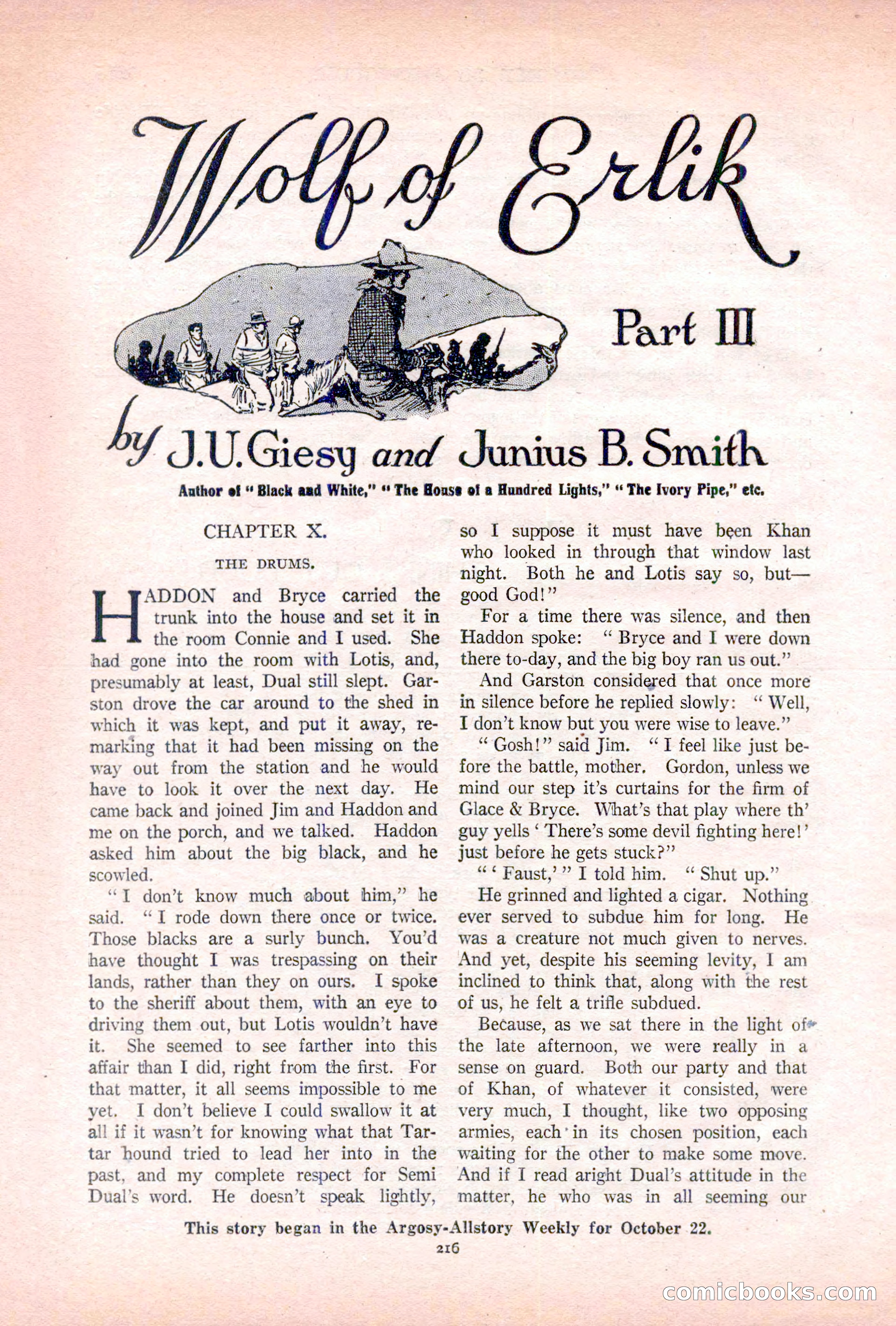 Argosy All-Story Weekly, November 5, 1921 — page 82 of 180