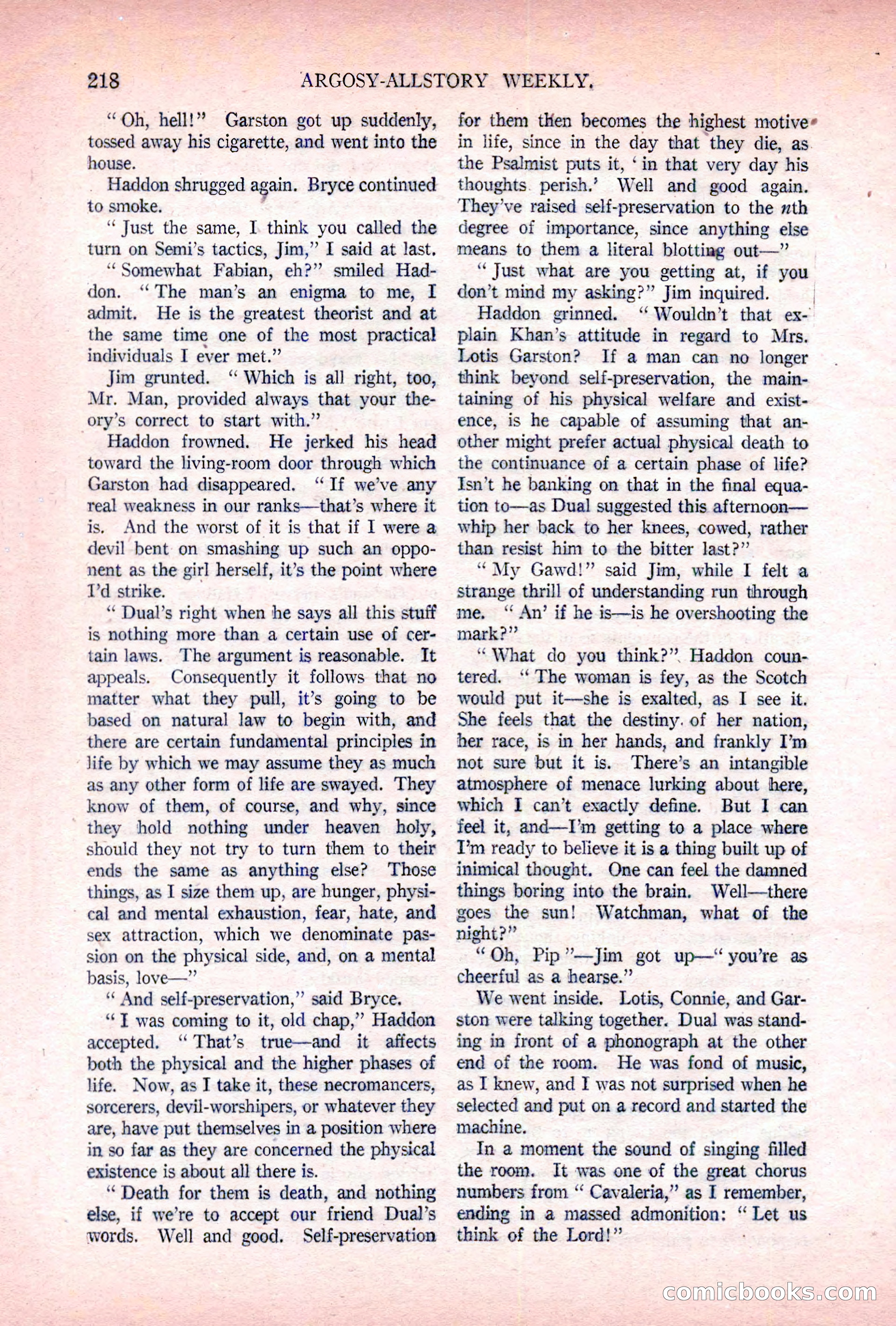 Argosy All-Story Weekly, November 5, 1921 — page 84 of 180