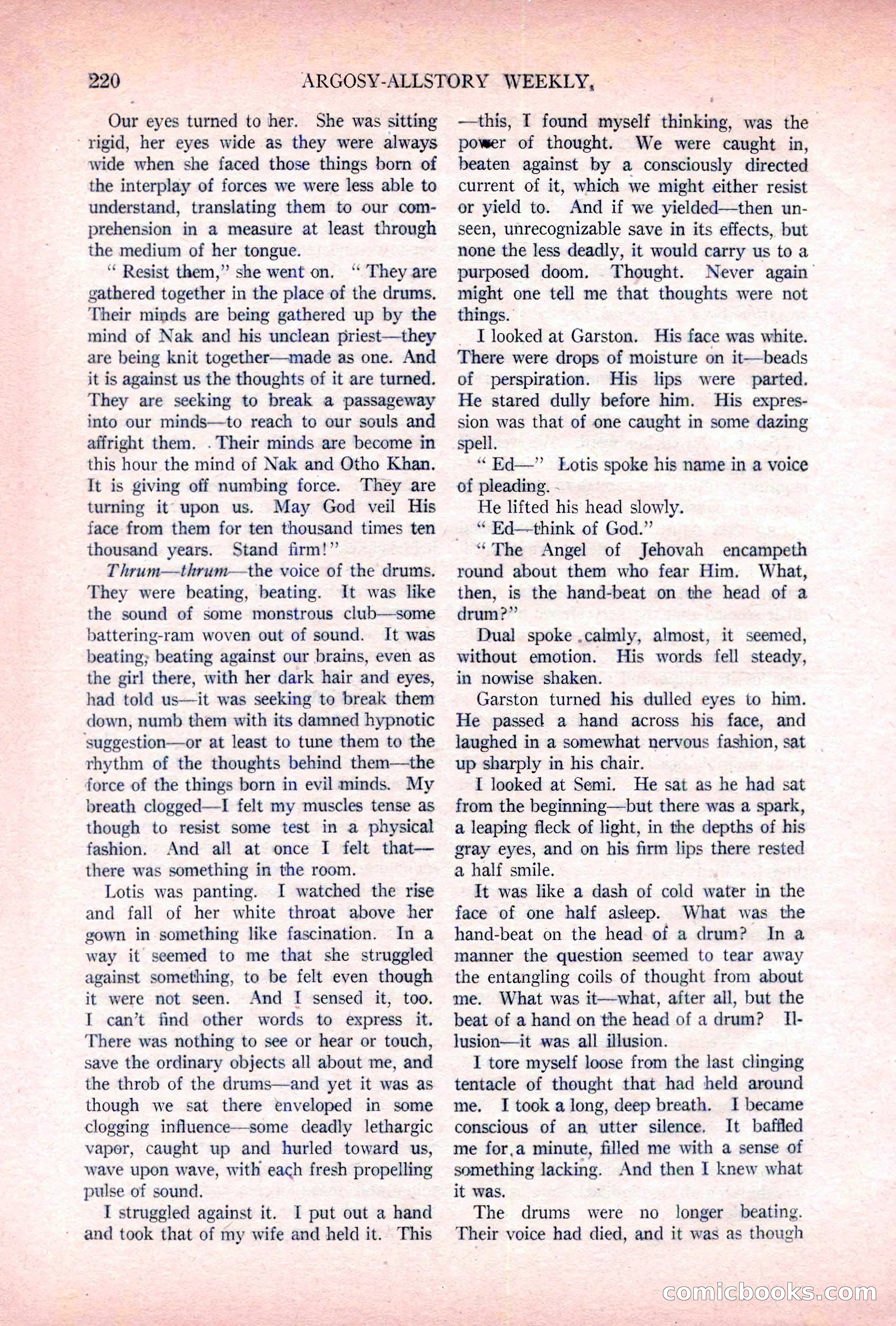 Argosy All-Story Weekly, November 5, 1921 — page 86 of 180