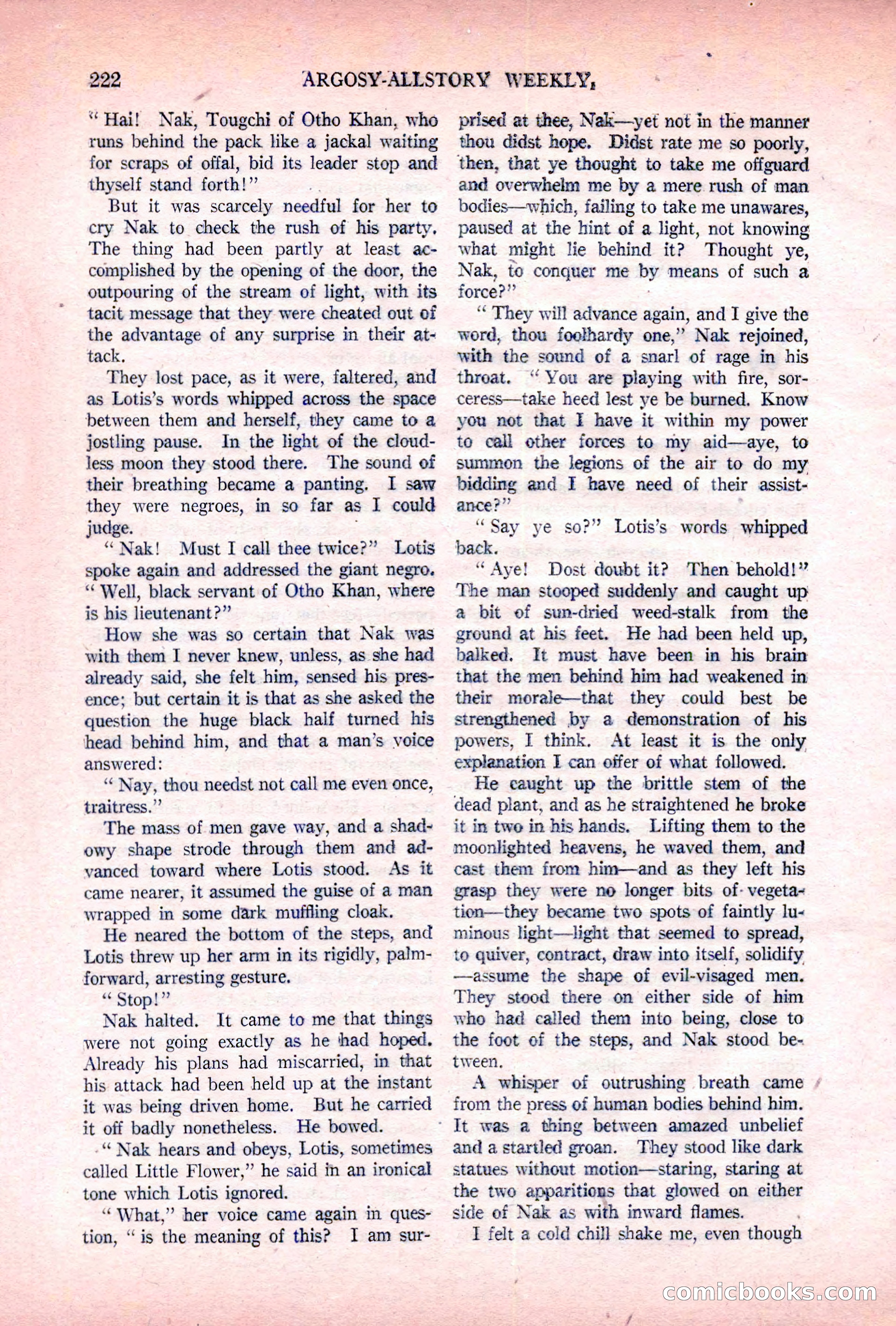 Argosy All-Story Weekly, November 5, 1921 — page 88 of 180