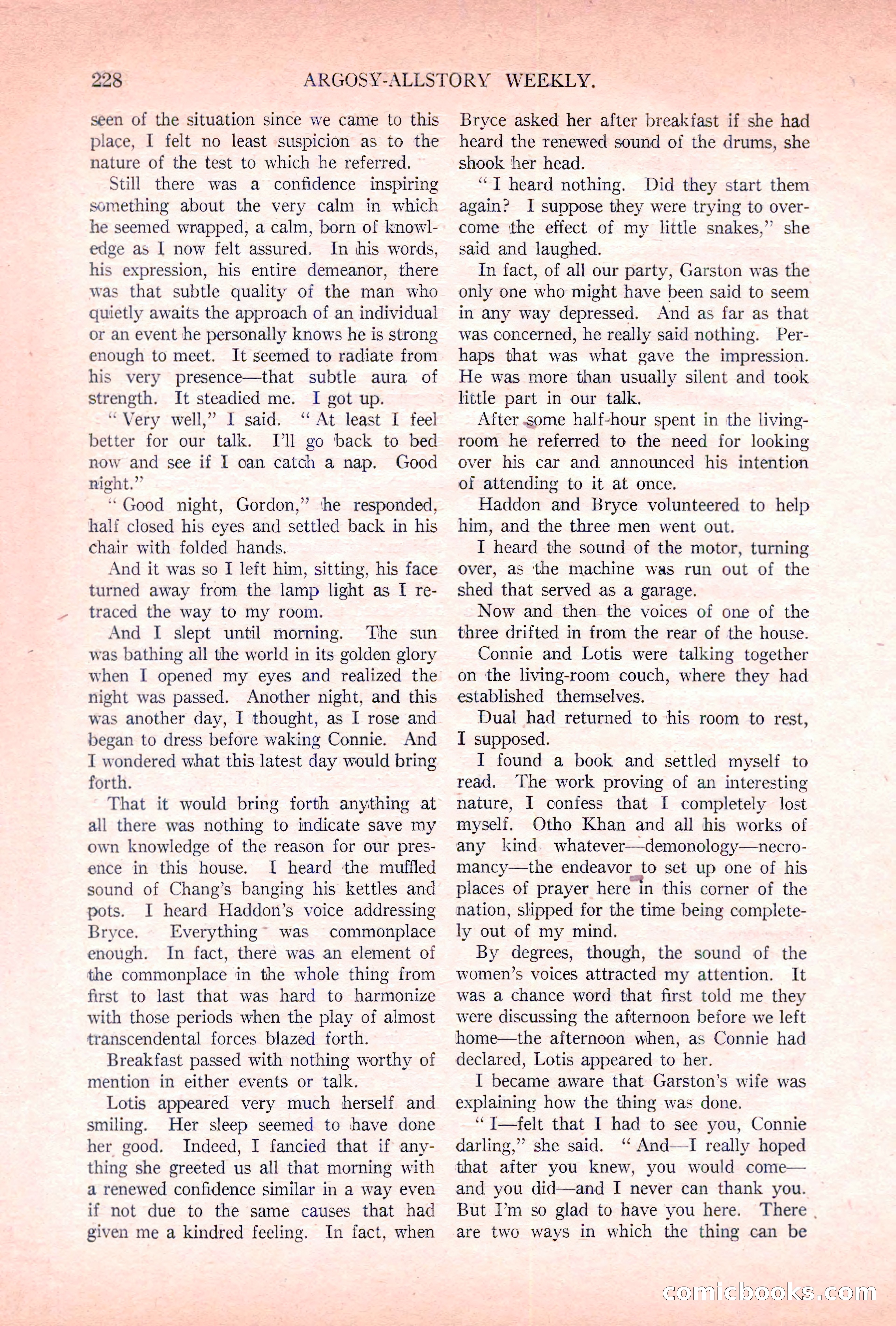 Argosy All-Story Weekly, November 5, 1921 — page 94 of 180