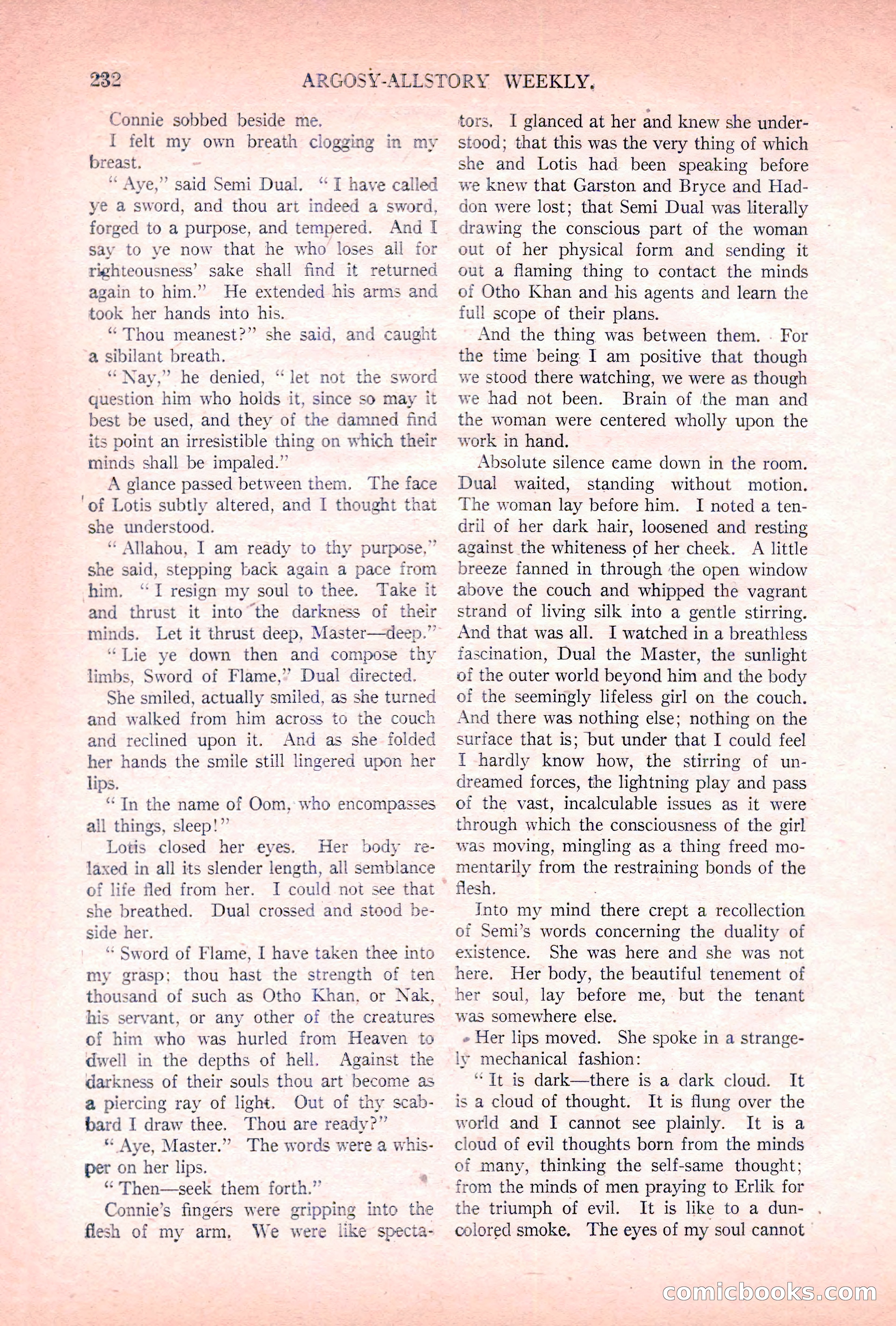 Argosy All-Story Weekly, November 5, 1921 — page 98 of 180