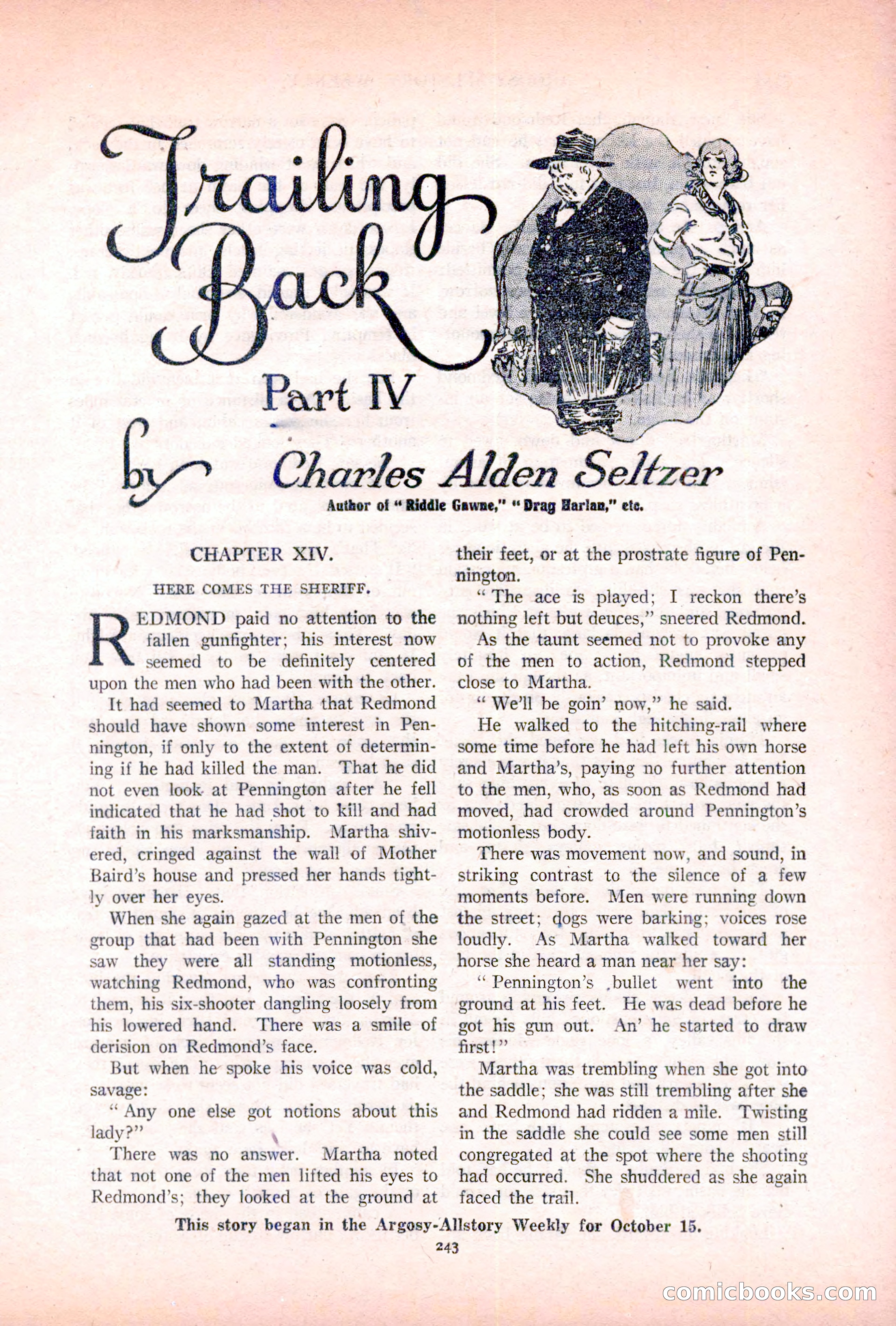 Argosy All-Story Weekly, November 5, 1921 — page 109 of 180