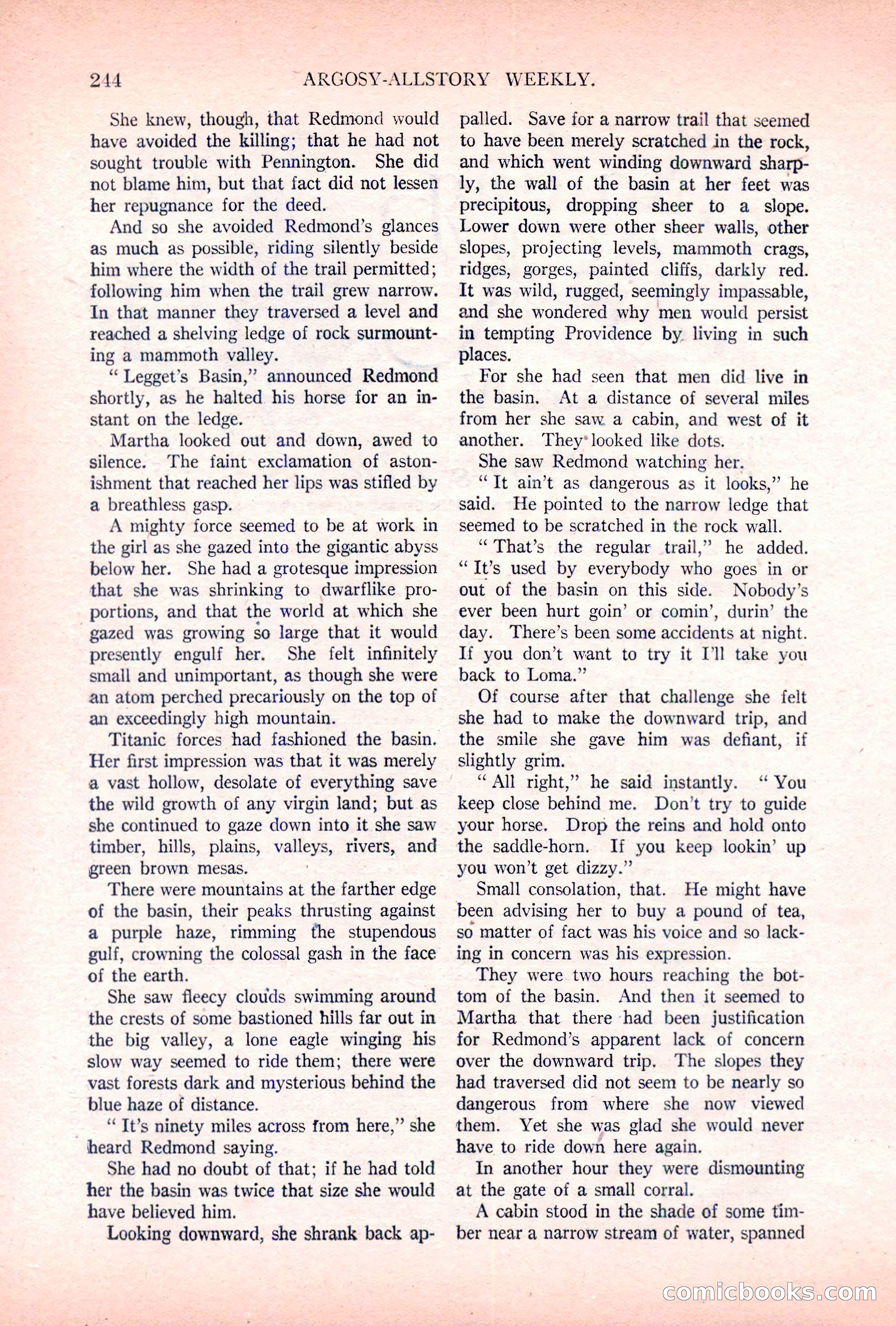 Argosy All-Story Weekly, November 5, 1921 — page 110 of 180