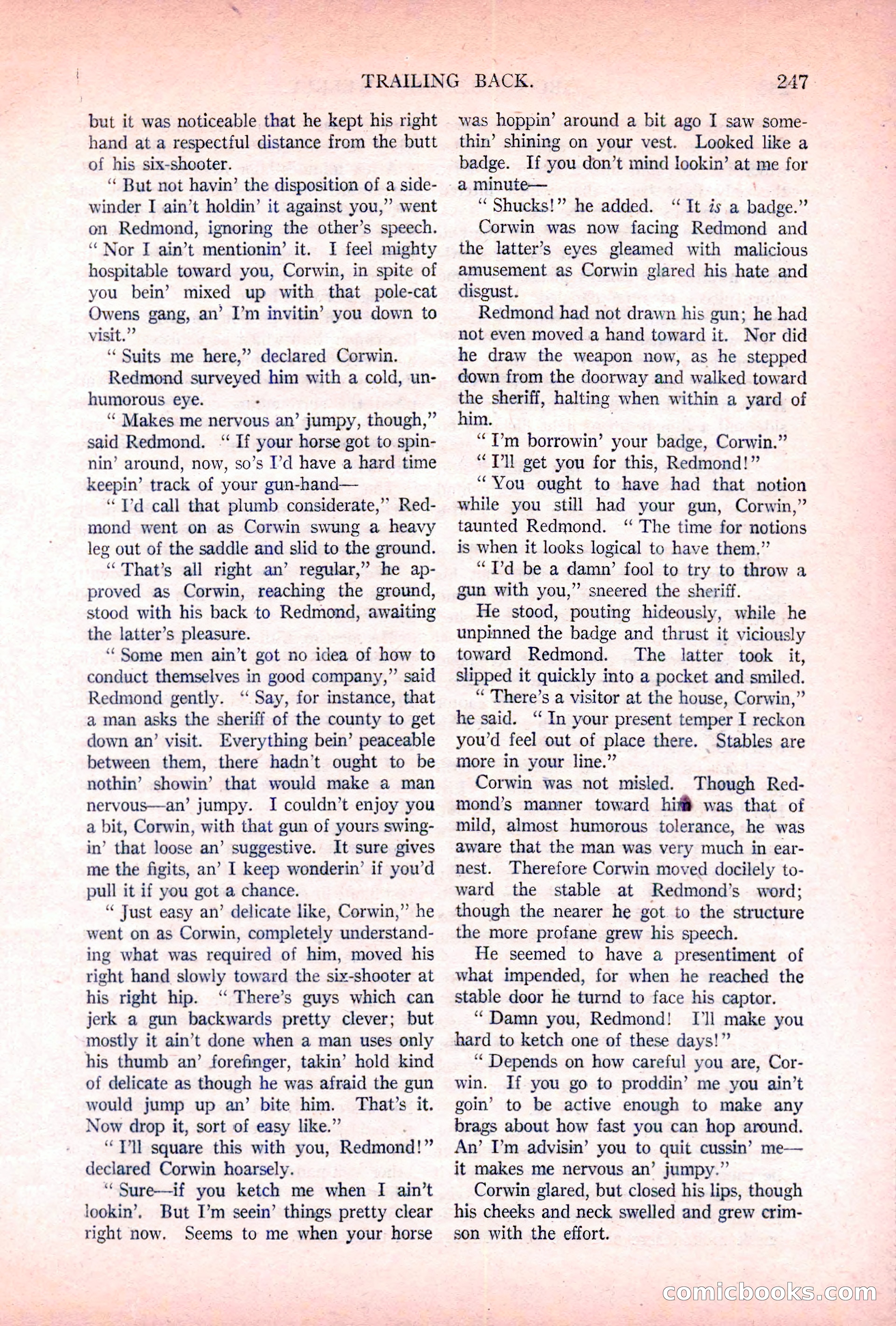 Argosy All-Story Weekly, November 5, 1921 — page 113 of 180