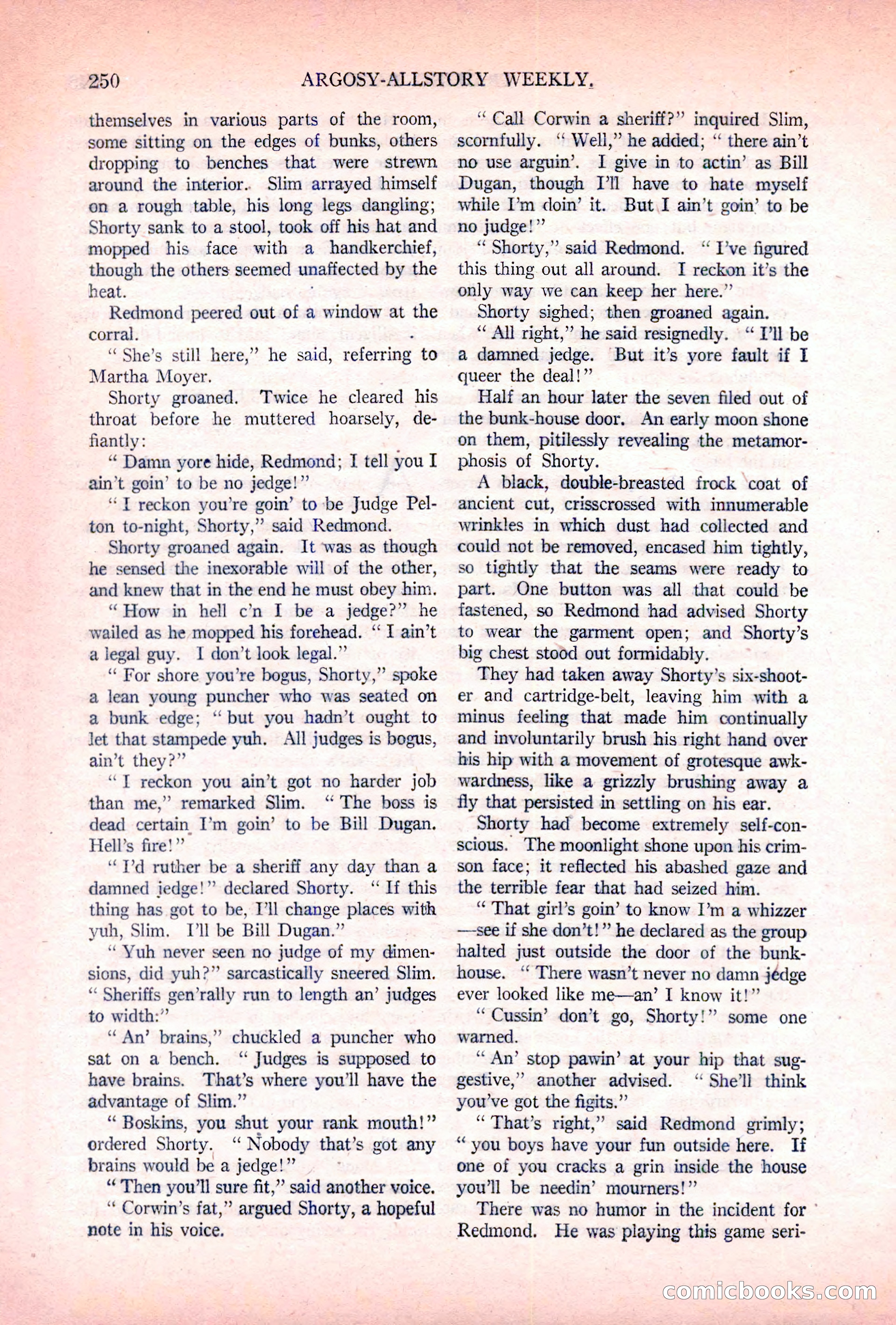 Argosy All-Story Weekly, November 5, 1921 — page 116 of 180