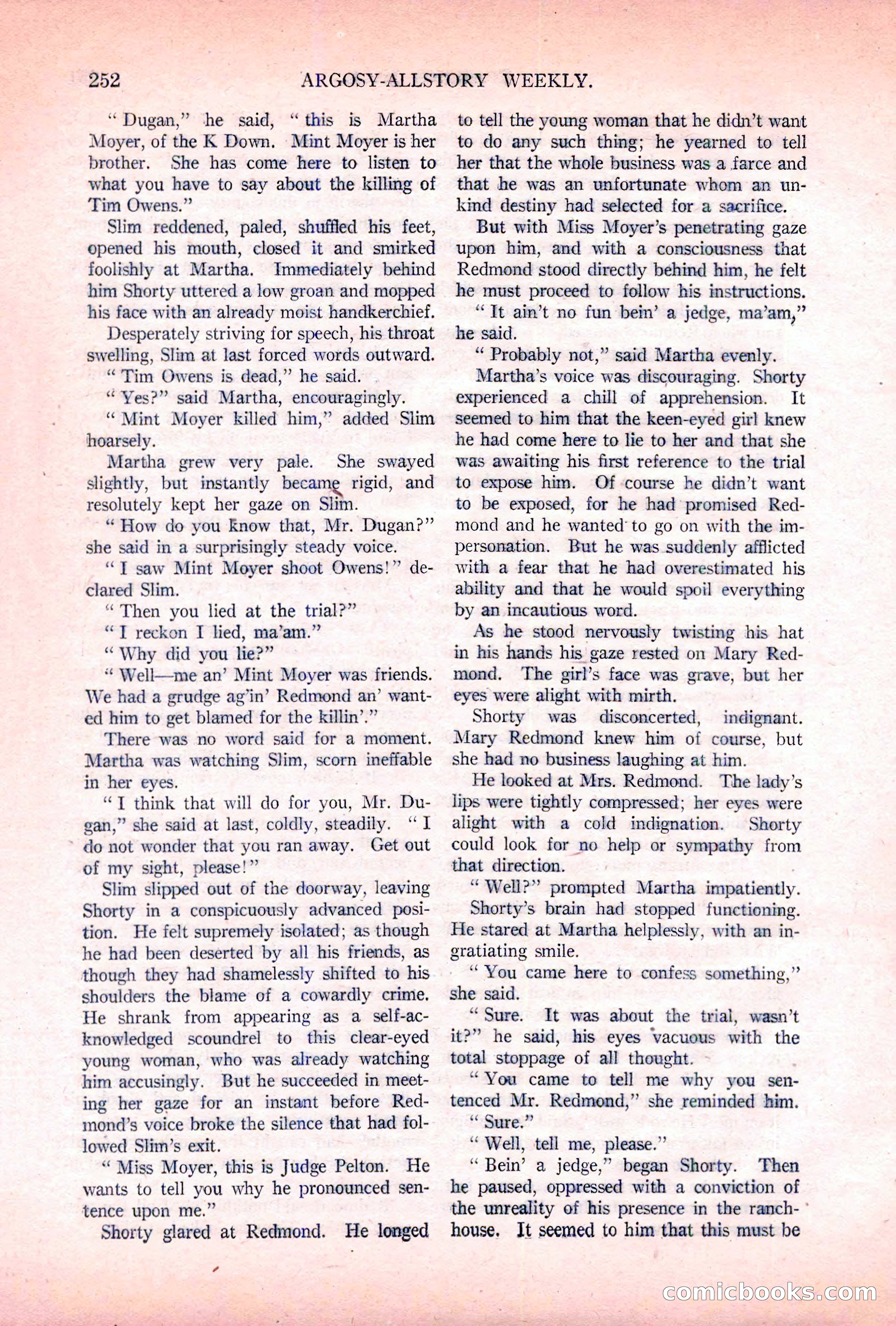 Argosy All-Story Weekly, November 5, 1921 — page 118 of 180