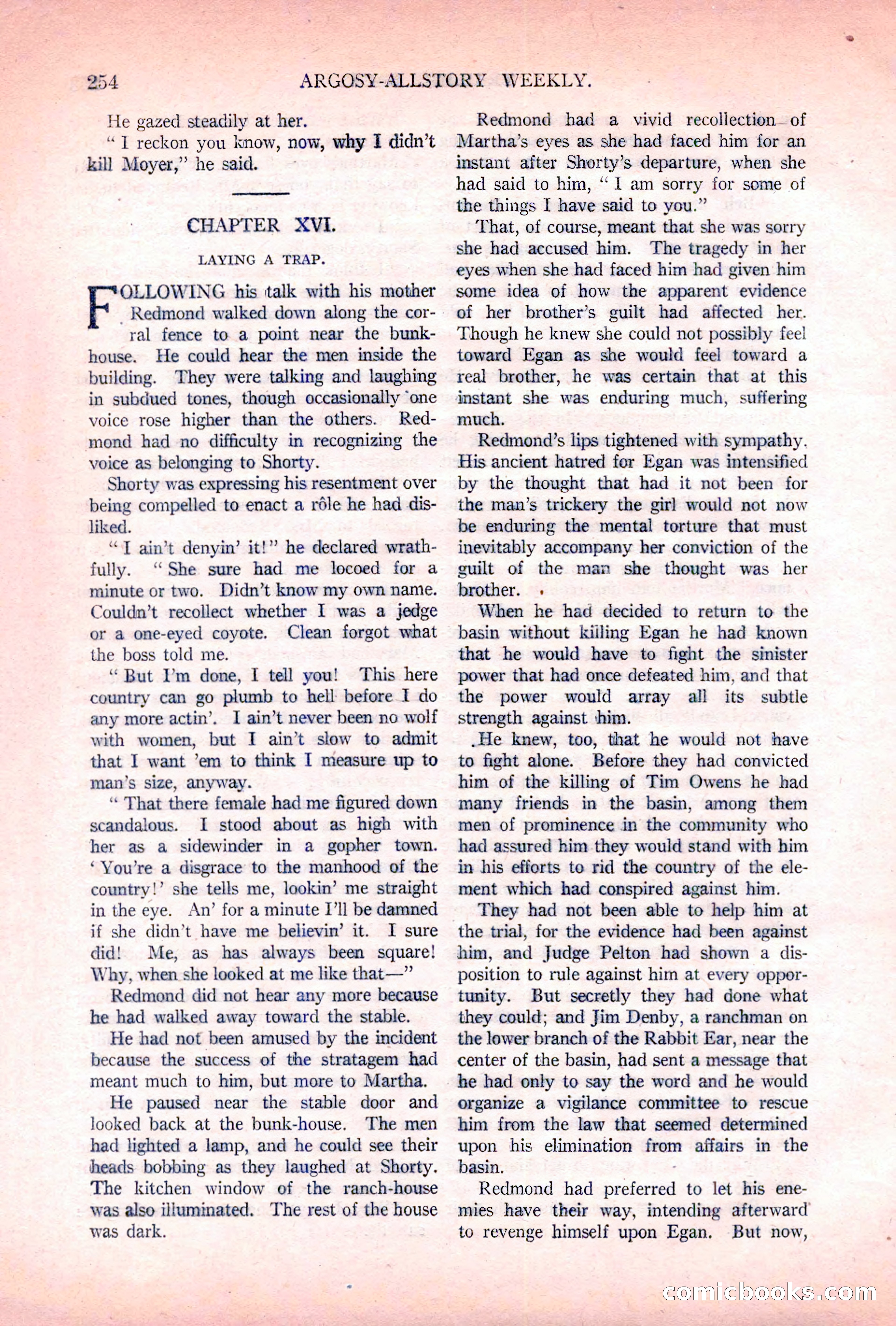 Argosy All-Story Weekly, November 5, 1921 — page 120 of 180