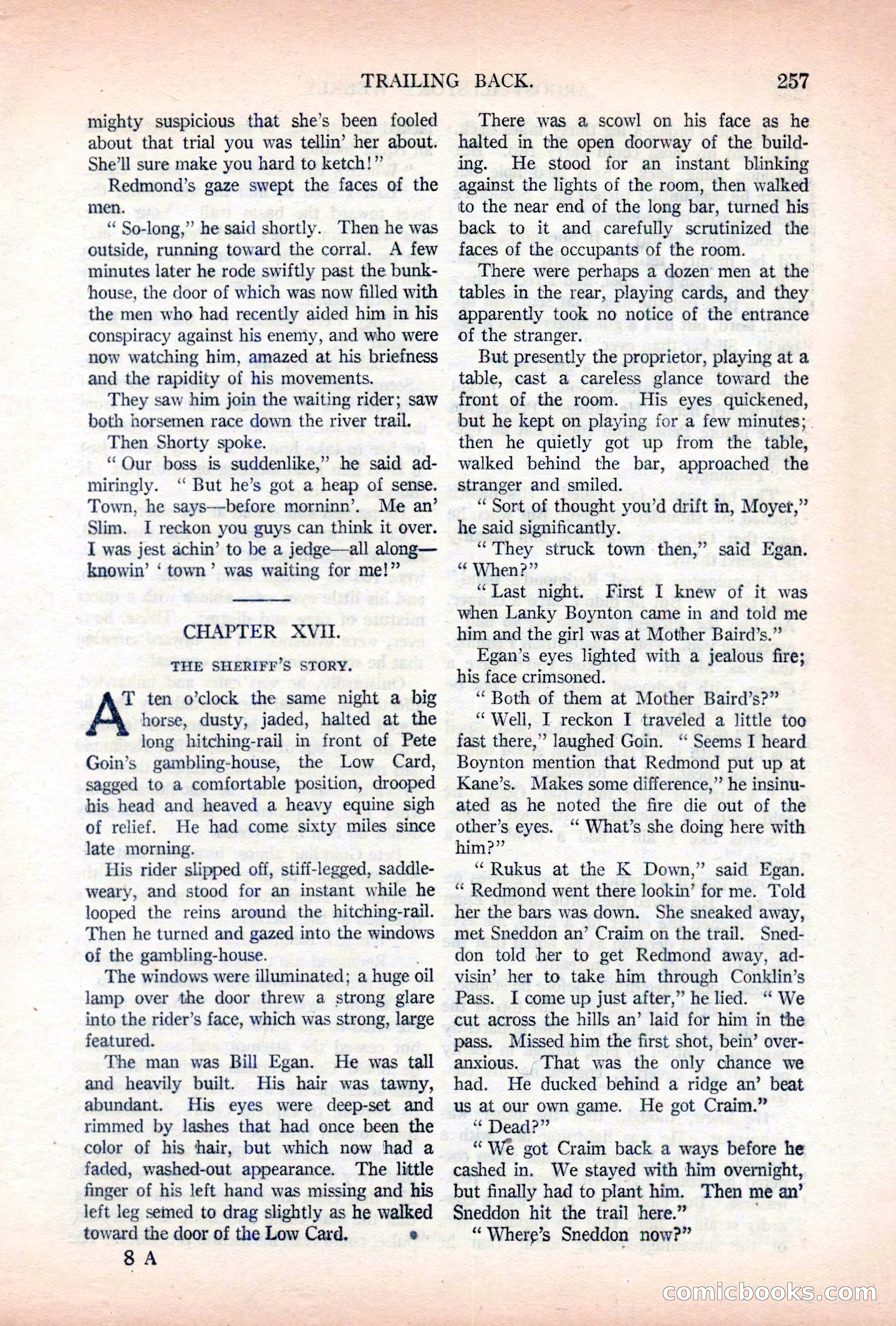 Argosy All-Story Weekly, November 5, 1921 — page 123 of 180