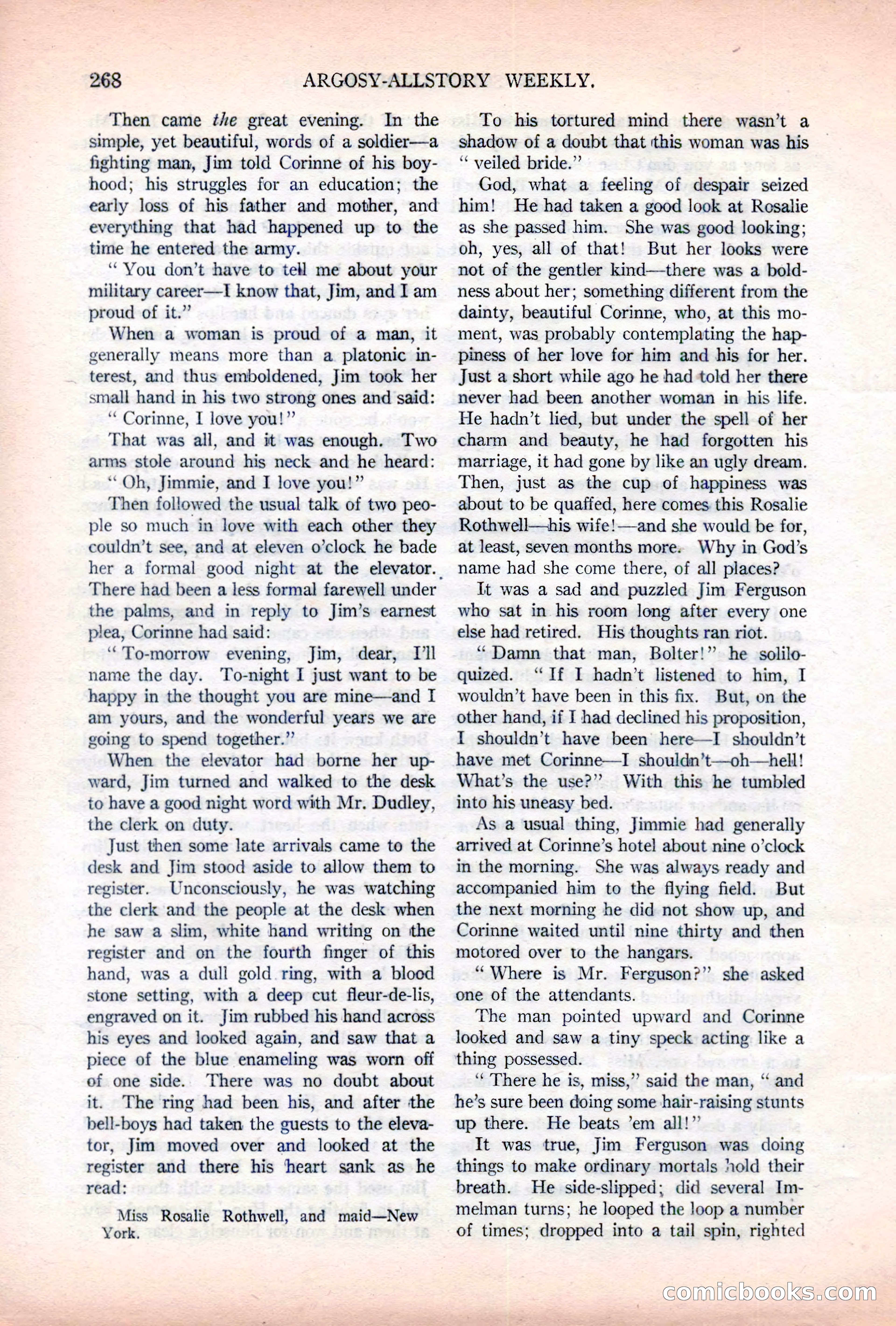 Argosy All-Story Weekly, November 5, 1921 — page 134 of 180