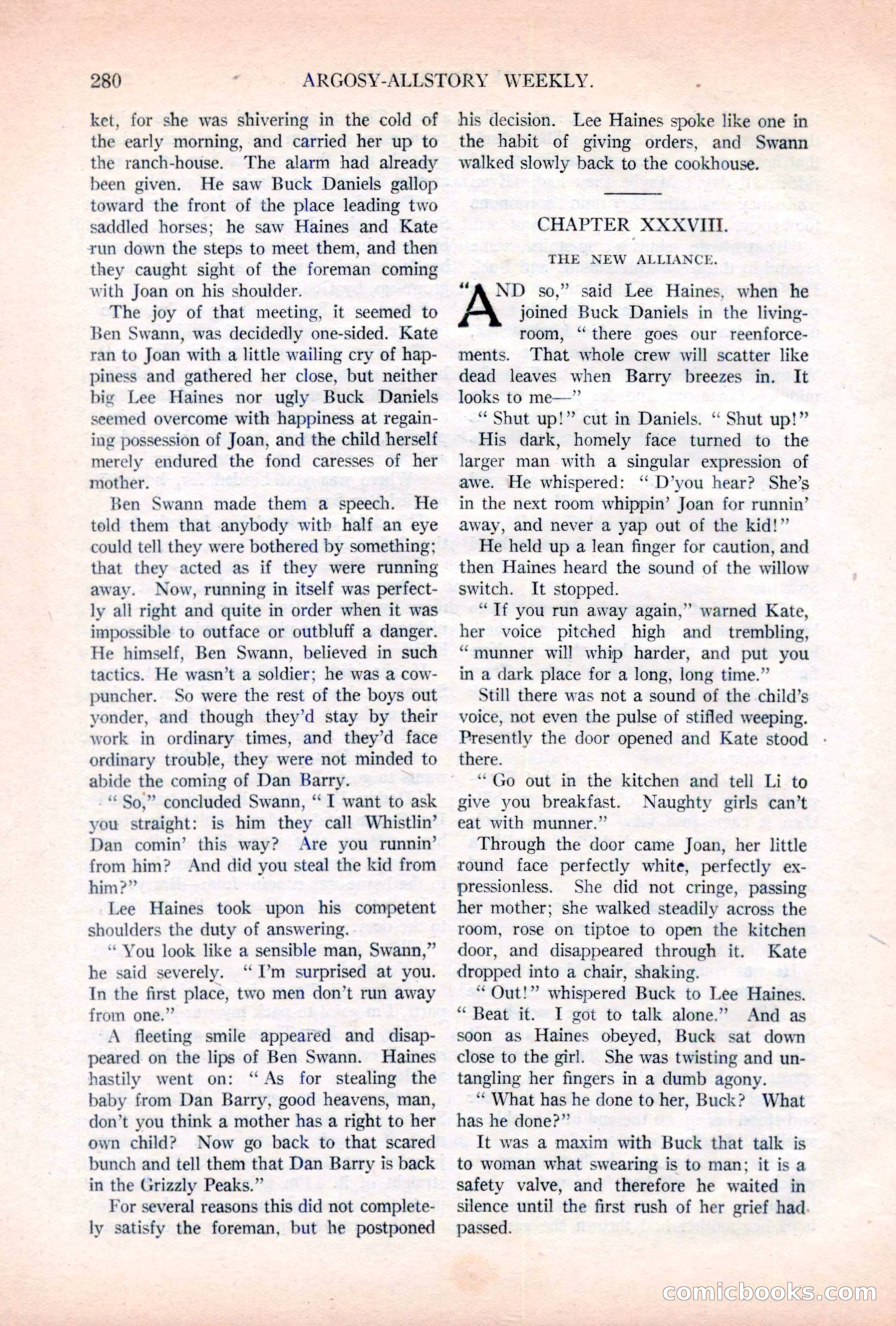 Argosy All-Story Weekly, November 5, 1921 — page 146 of 180