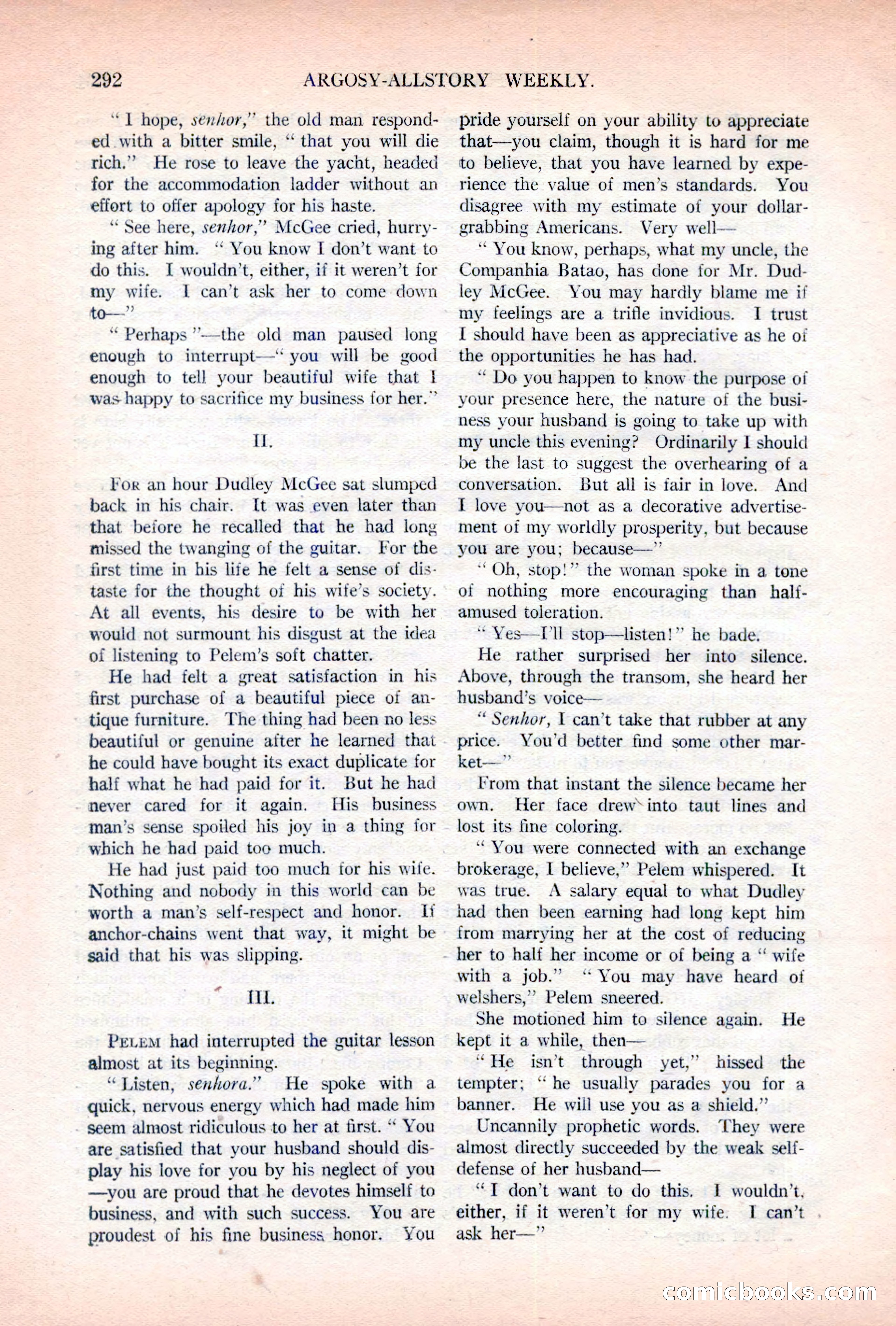Argosy All-Story Weekly, November 5, 1921 — page 158 of 180