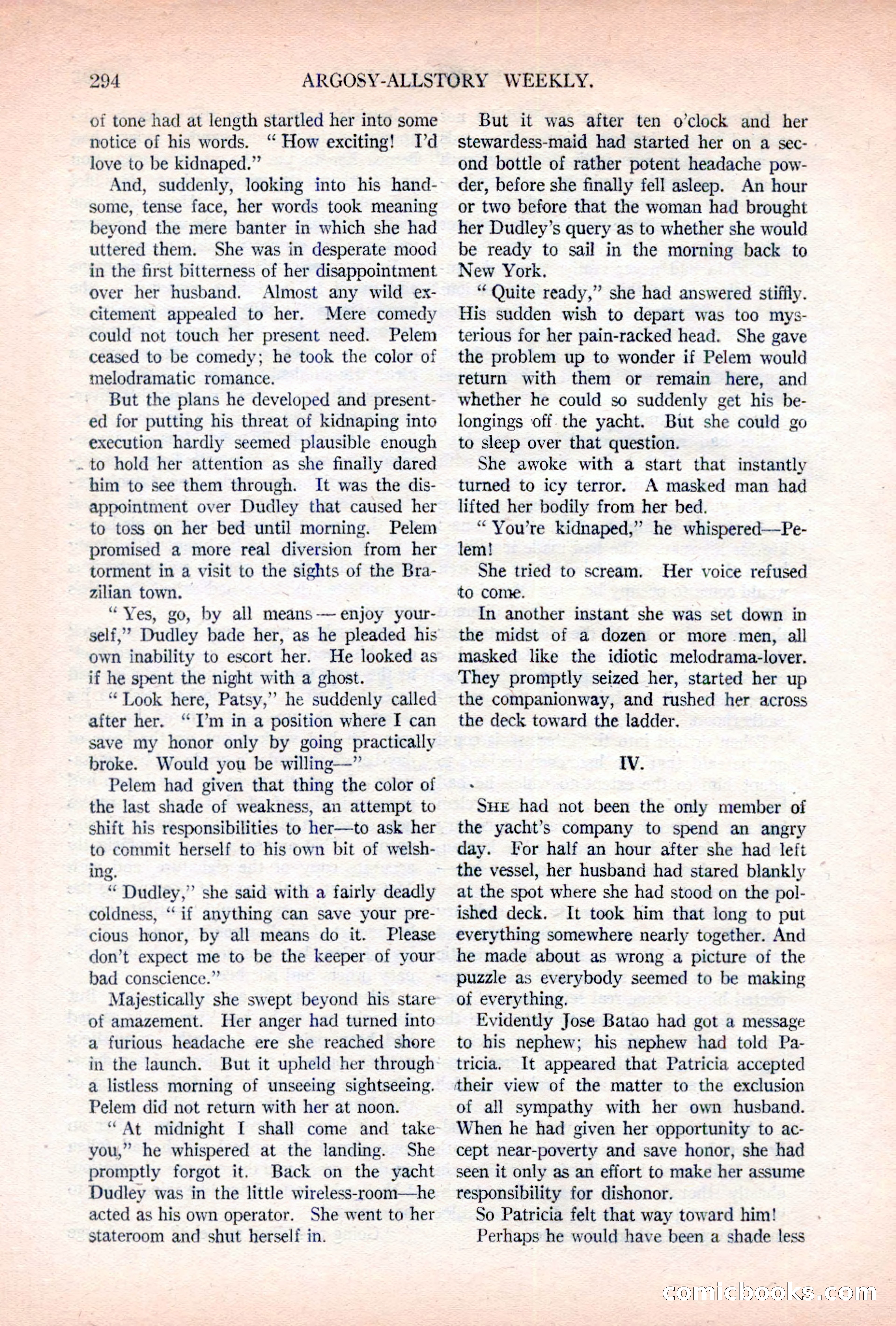 Argosy All-Story Weekly, November 5, 1921 — page 160 of 180