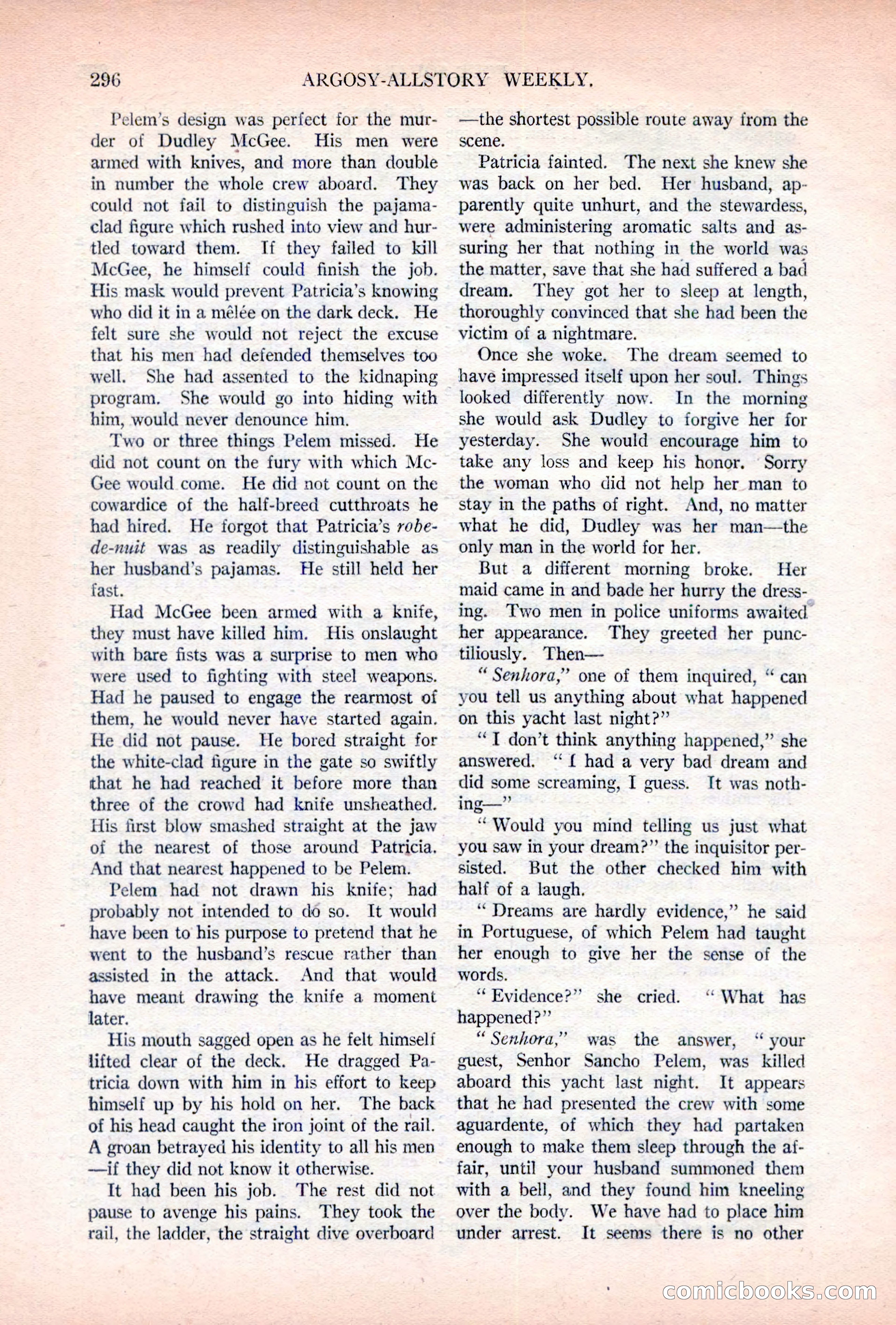 Argosy All-Story Weekly, November 5, 1921 — page 162 of 180