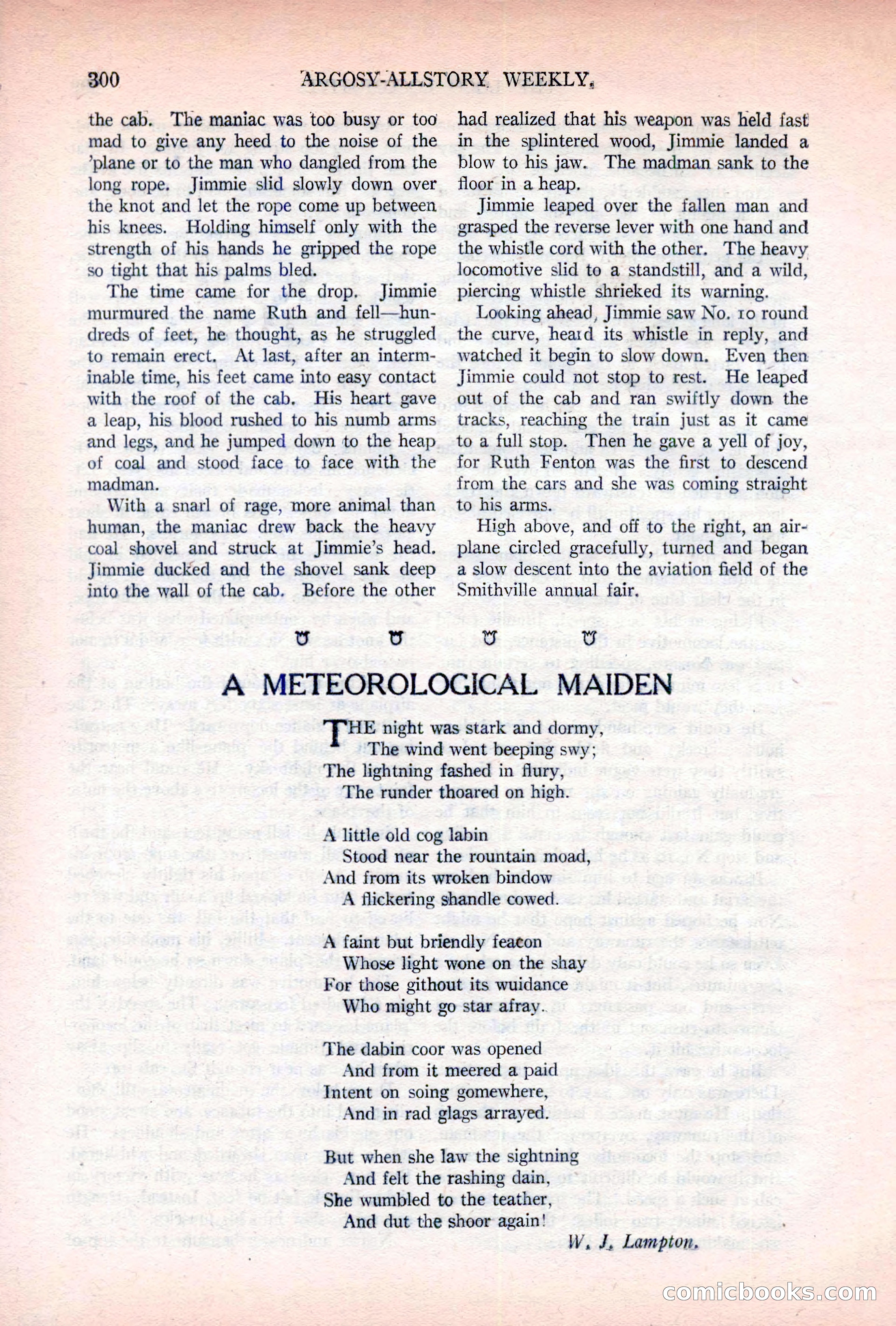 Argosy All-Story Weekly, November 5, 1921 — page 166 of 180