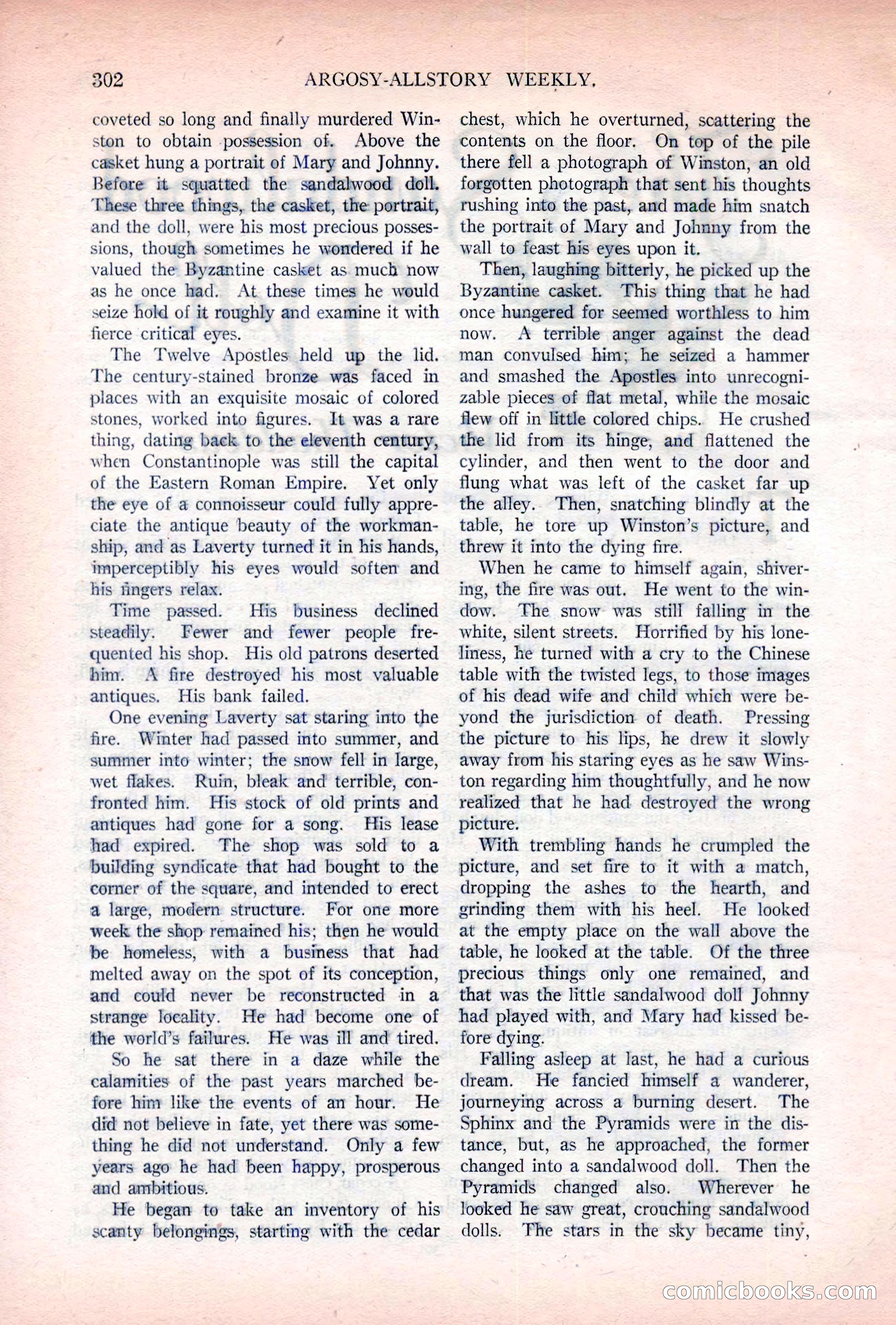 Argosy All-Story Weekly, November 5, 1921 — page 168 of 180