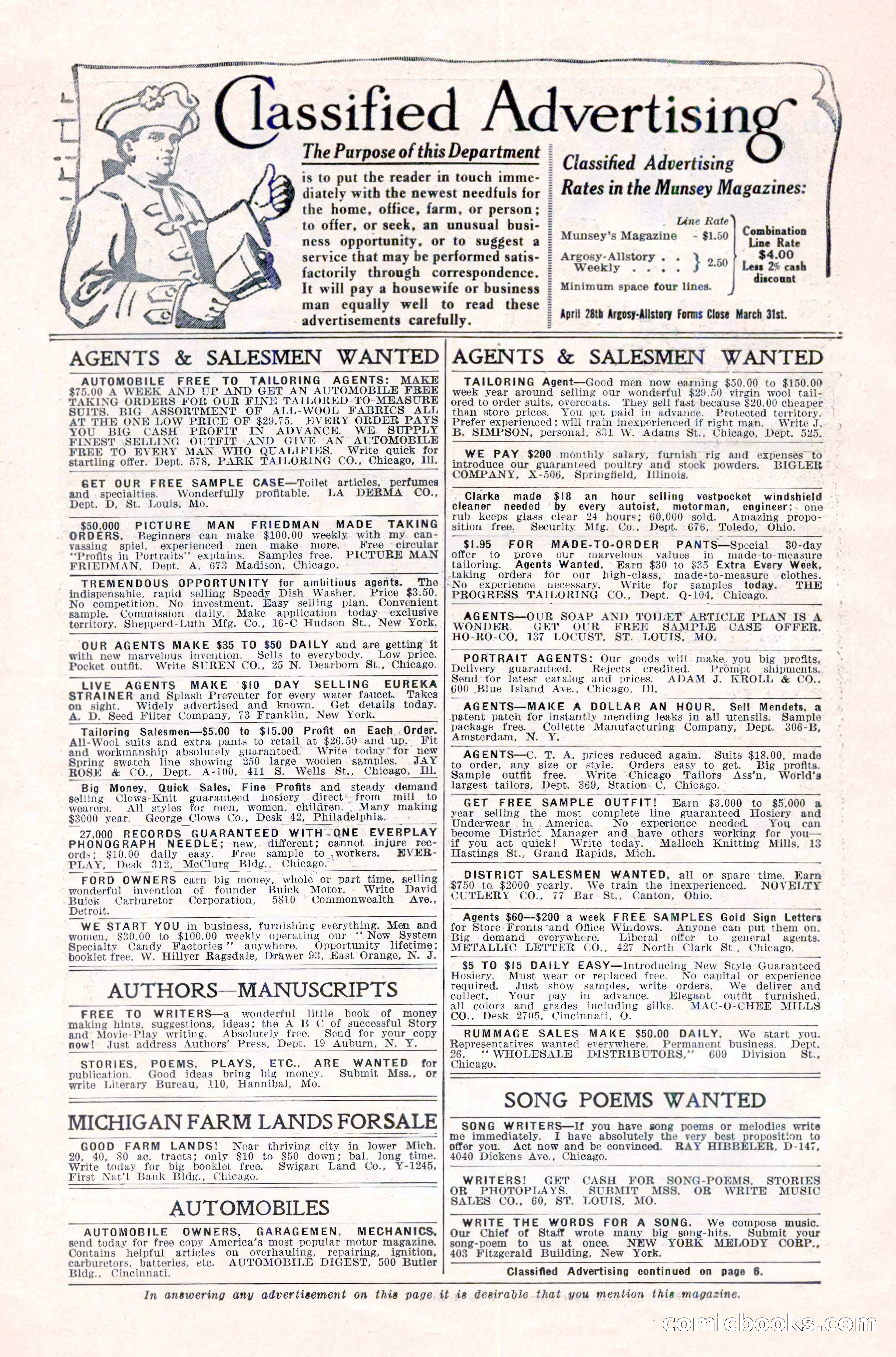 Argosy All-Story Weekly, March 17, 1923 — page 6 of 180