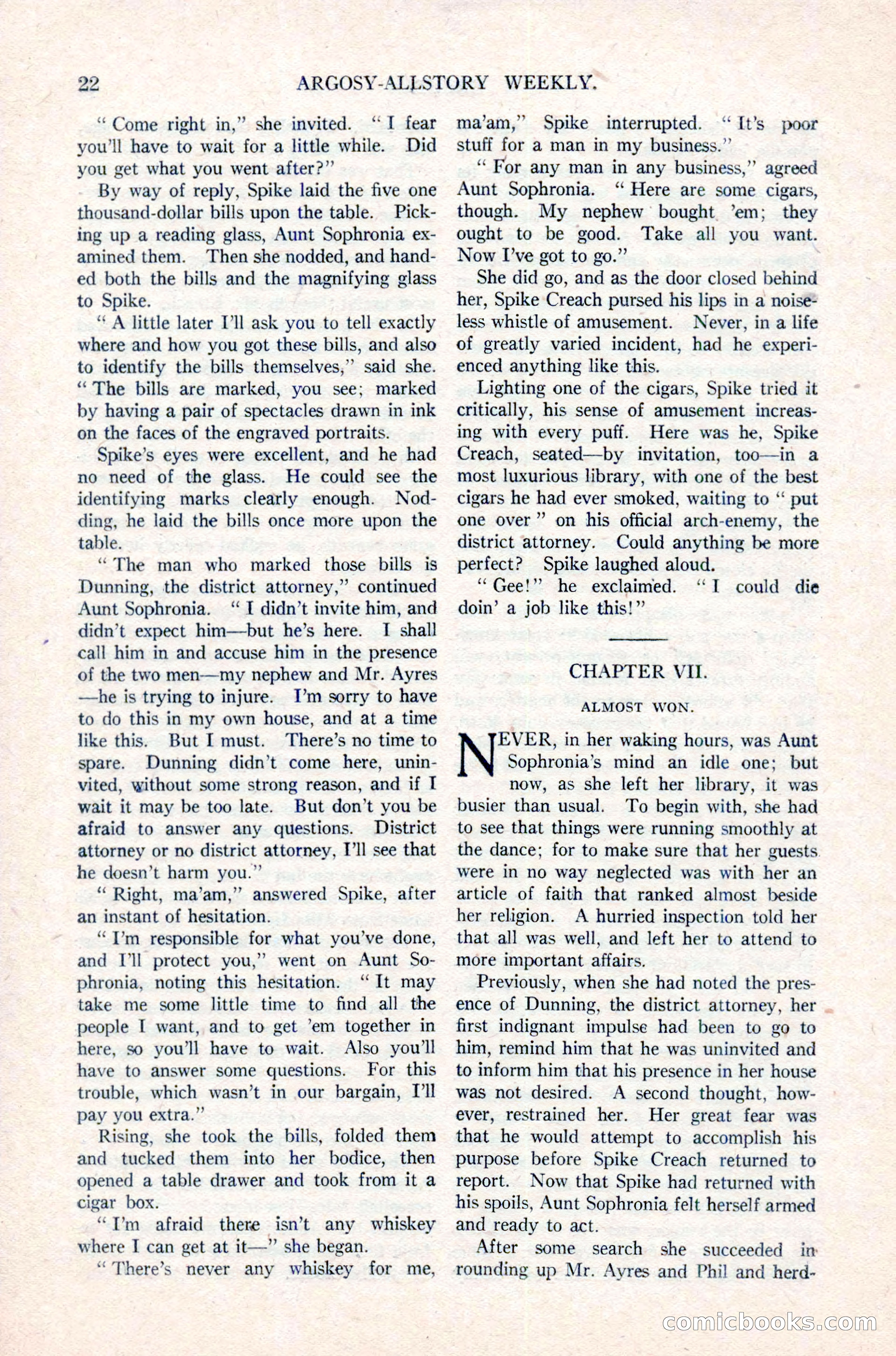 Argosy All-Story Weekly, March 17, 1923 — page 36 of 180