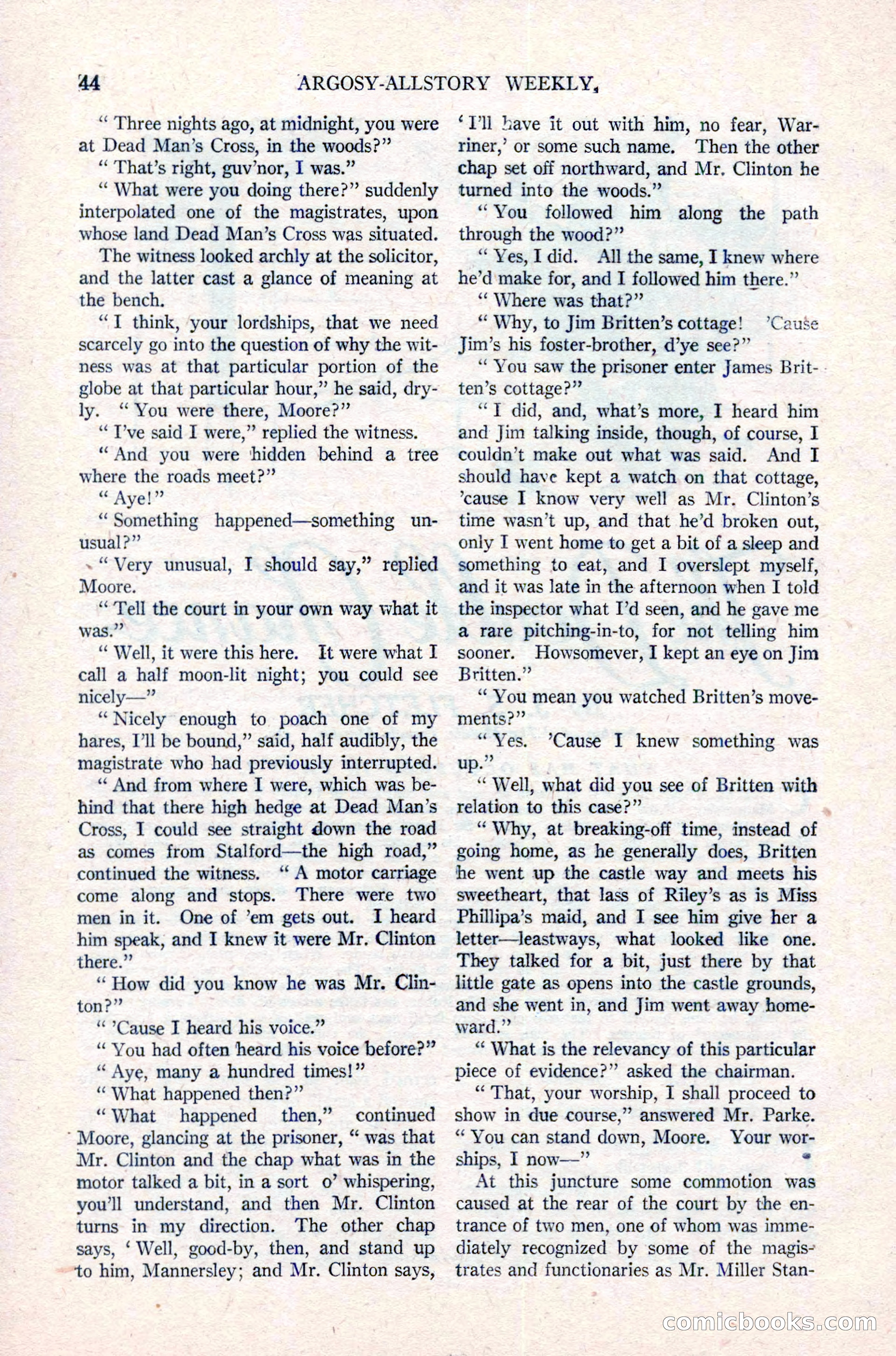Argosy All-Story Weekly, March 17, 1923 — page 58 of 180