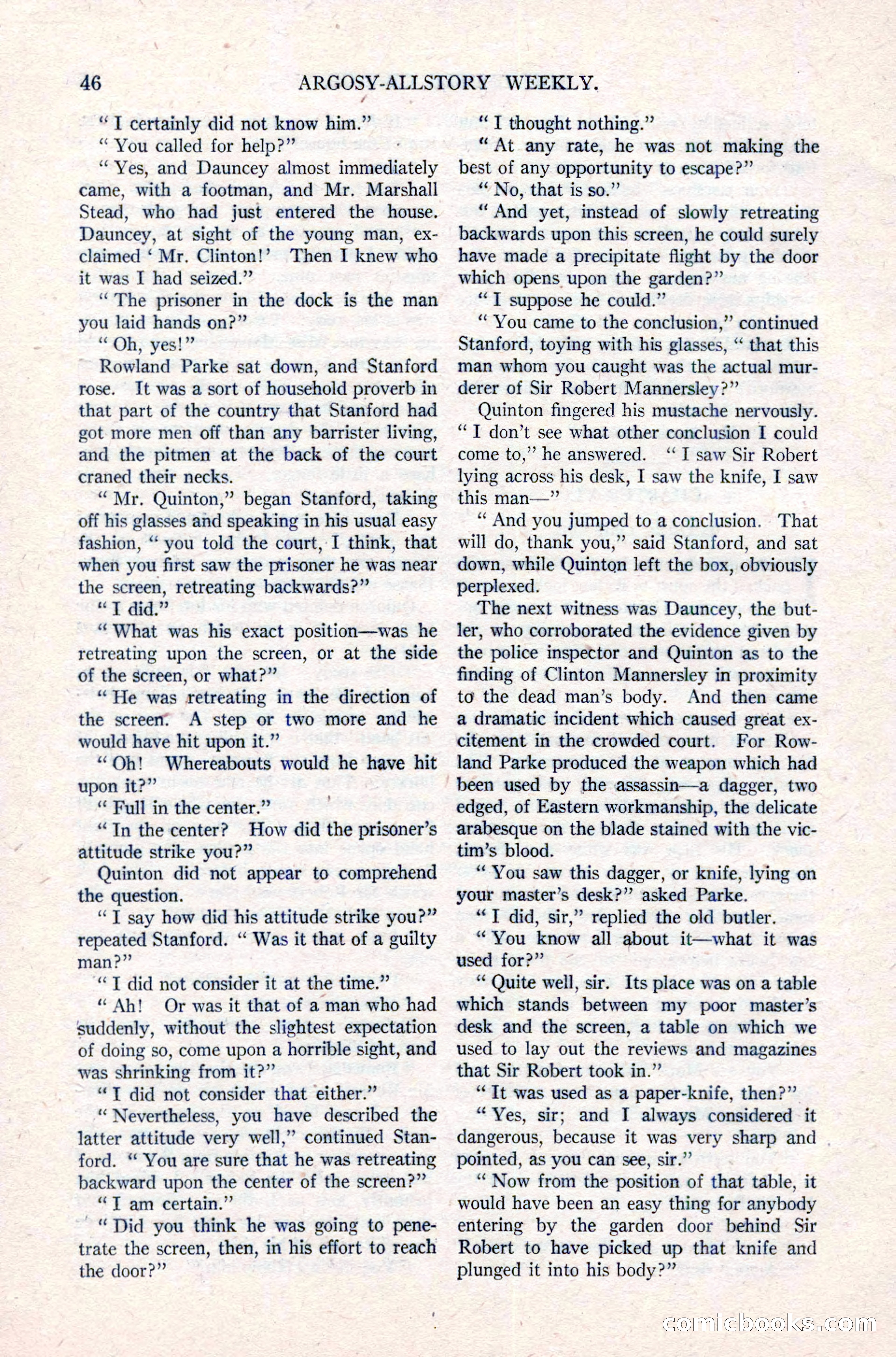 Argosy All-Story Weekly, March 17, 1923 — page 60 of 180