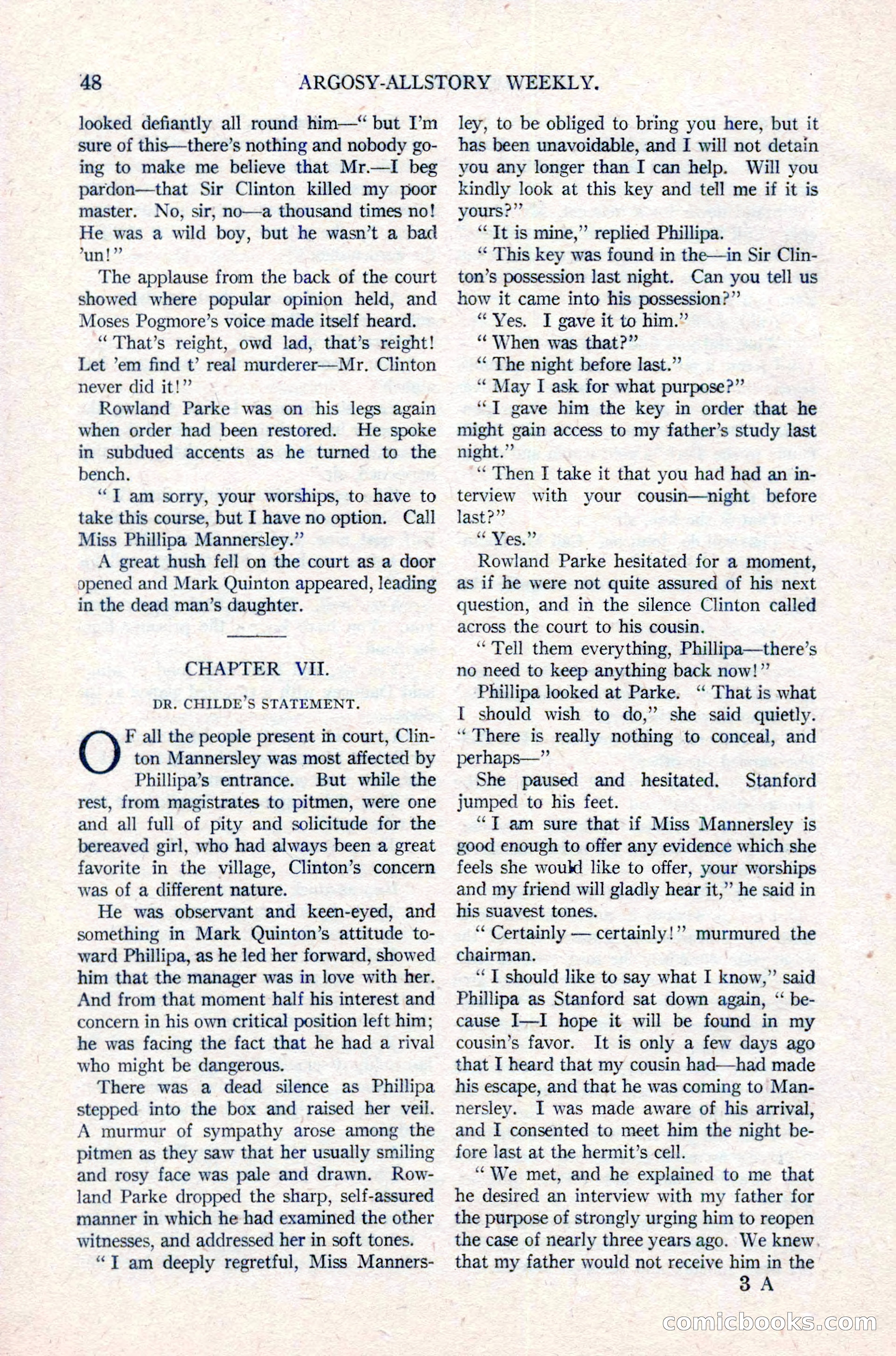 Argosy All-Story Weekly, March 17, 1923 — page 62 of 180