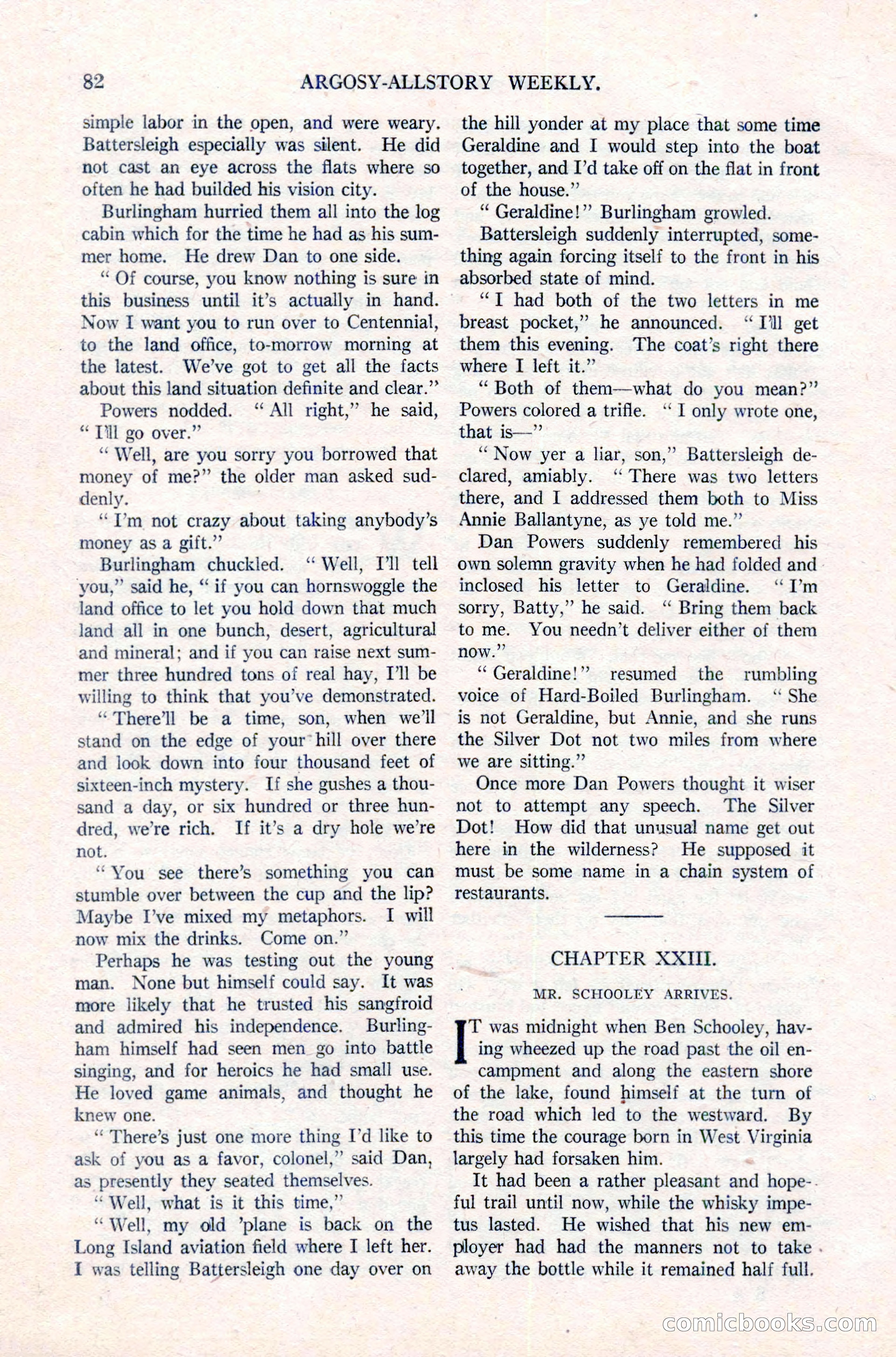 Argosy All-Story Weekly, March 17, 1923 — page 96 of 180