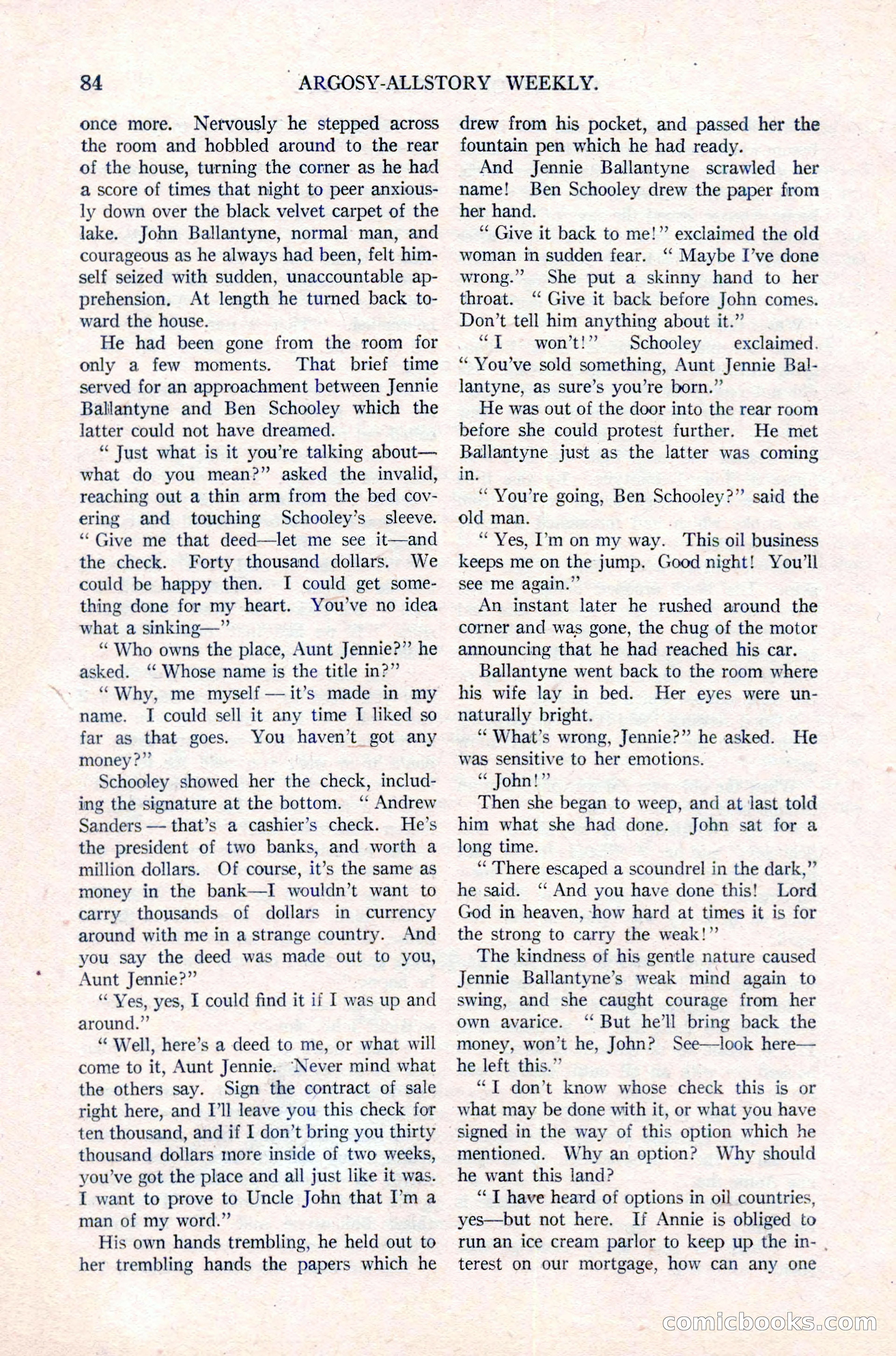 Argosy All-Story Weekly, March 17, 1923 — page 98 of 180