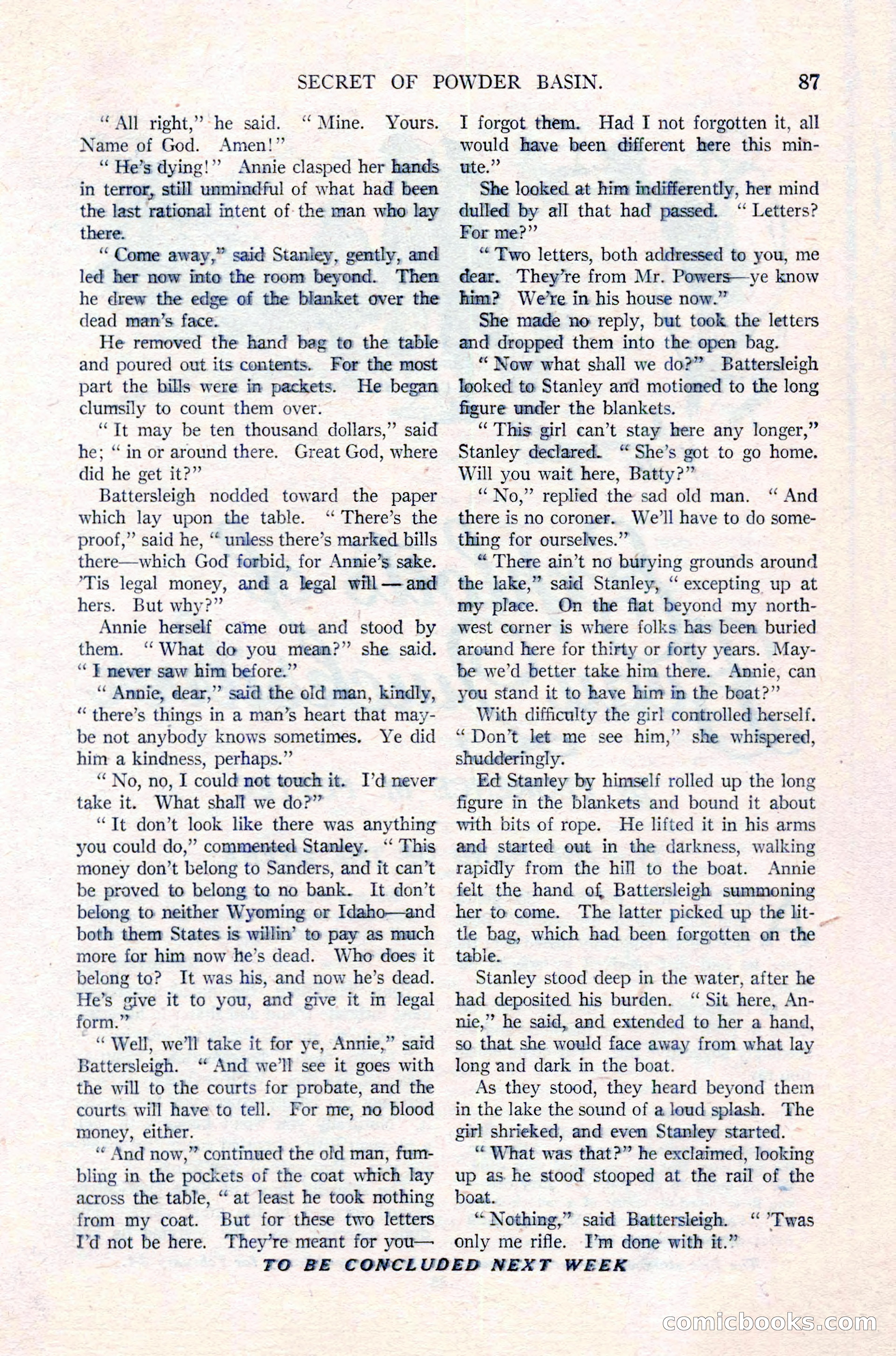 Argosy All-Story Weekly, March 17, 1923 — page 101 of 180