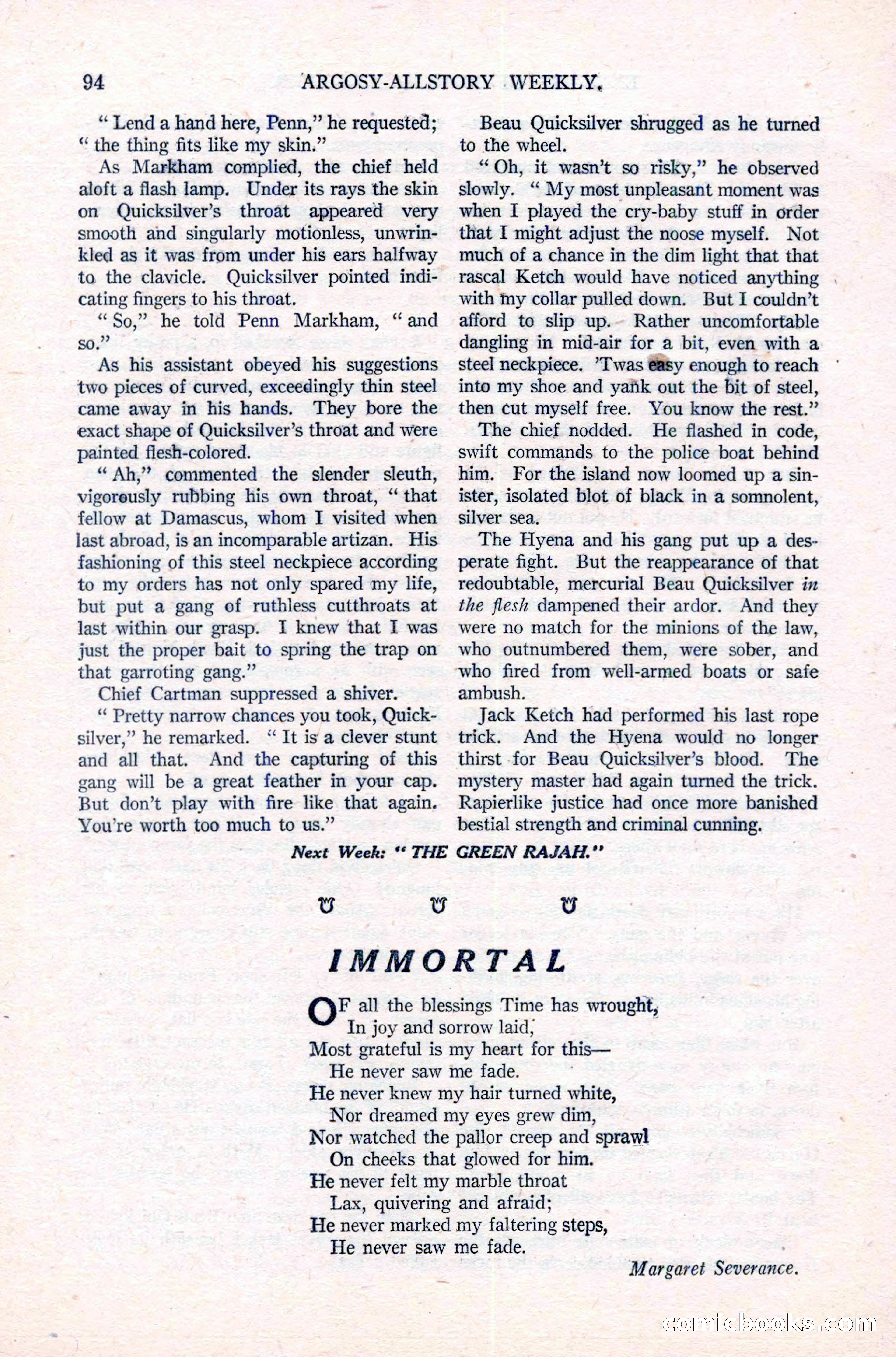 Argosy All-Story Weekly, March 17, 1923 — page 108 of 180