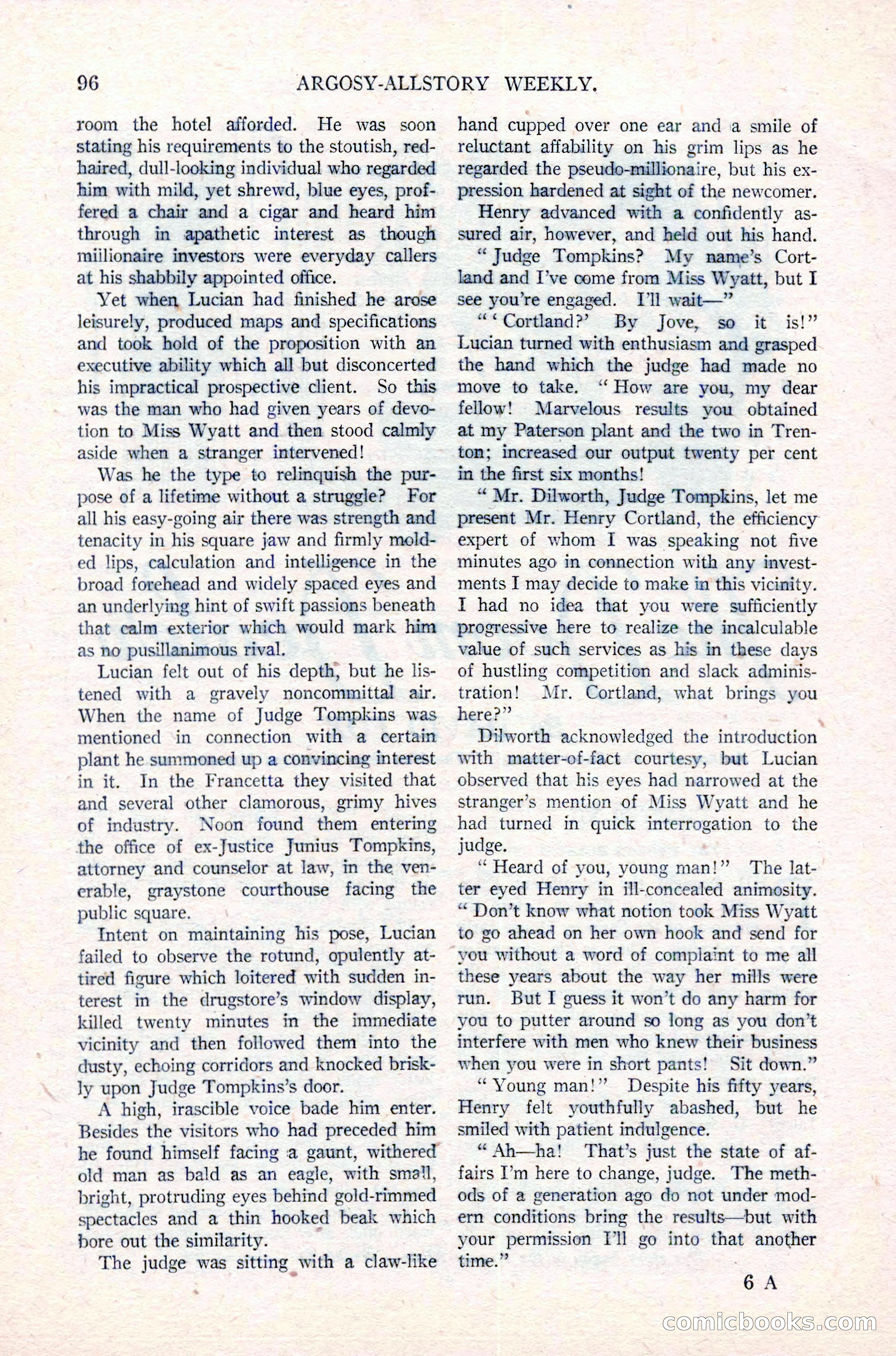Argosy All-Story Weekly, March 17, 1923 — page 110 of 180