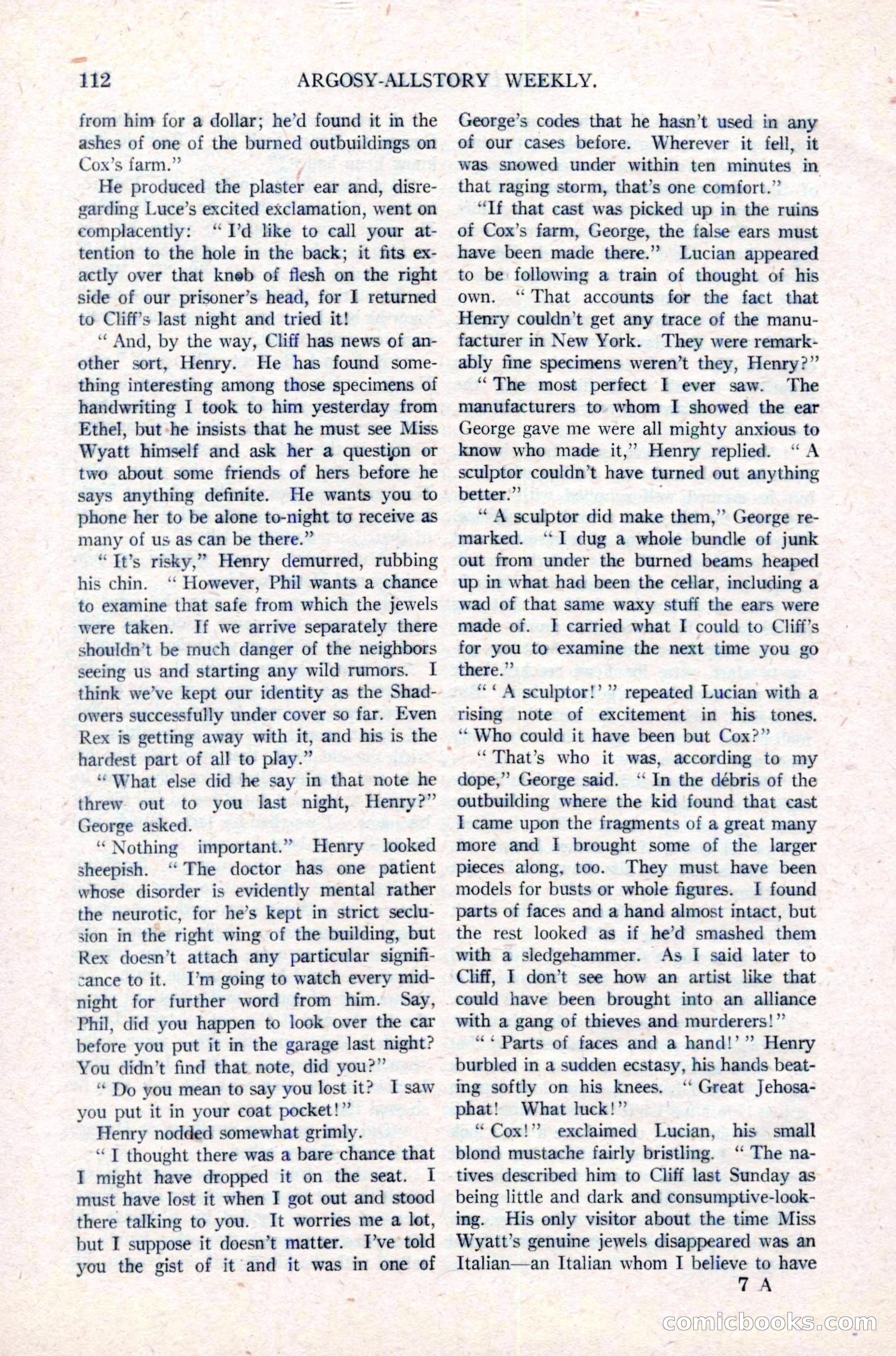 Argosy All-Story Weekly, March 17, 1923 — page 126 of 180