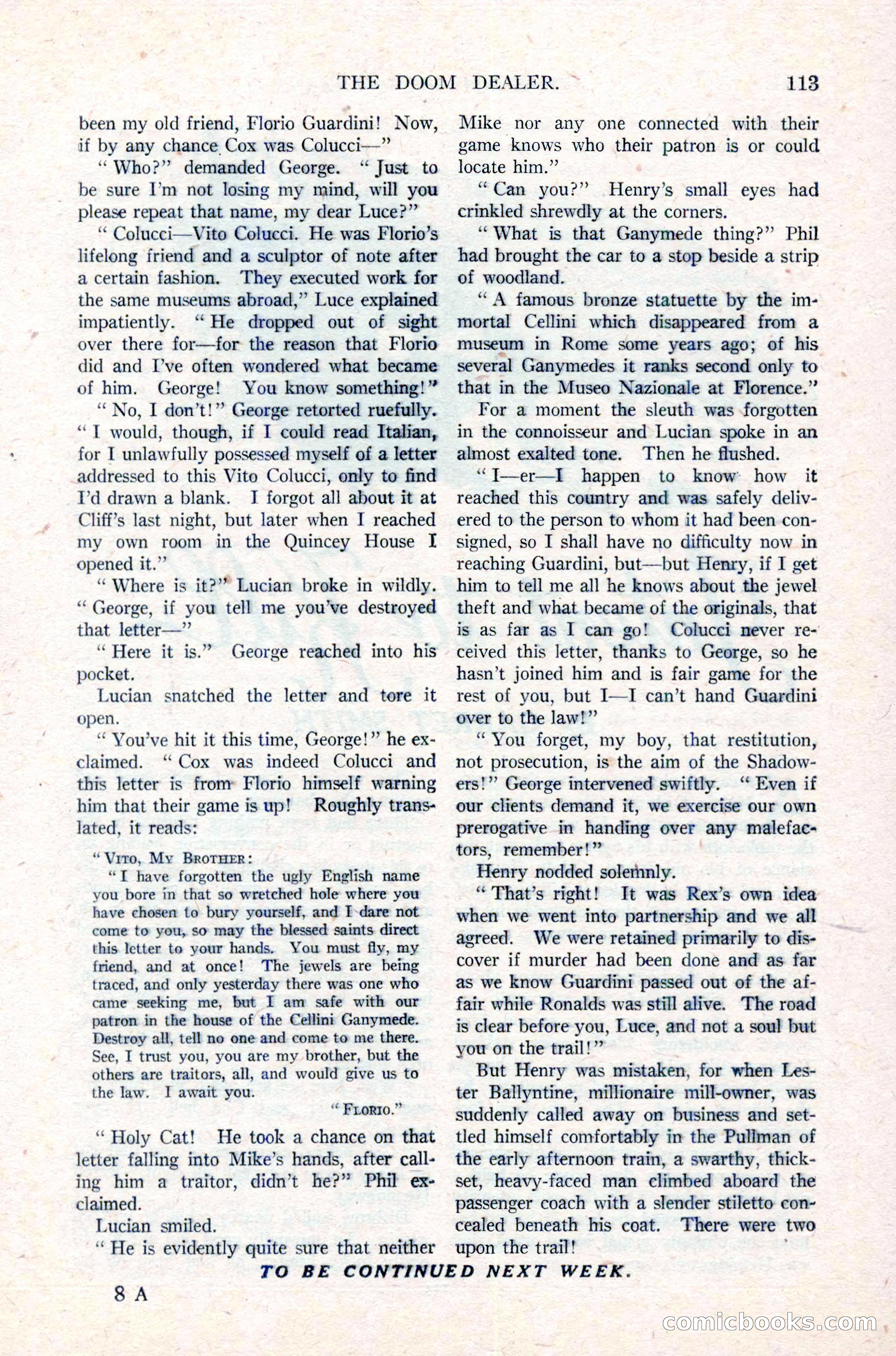 Argosy All-Story Weekly, March 17, 1923 — page 127 of 180