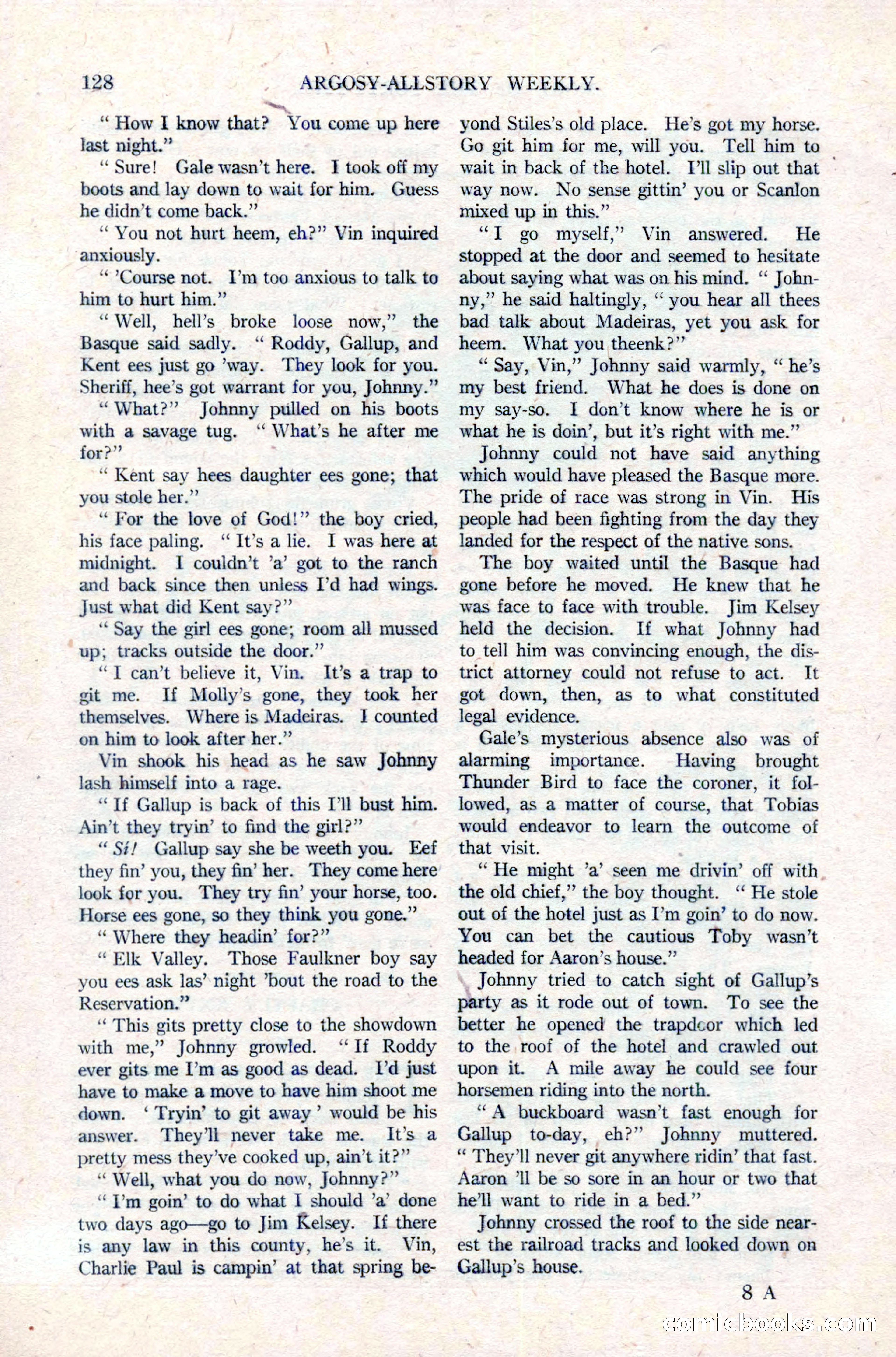 Argosy All-Story Weekly, March 17, 1923 — page 142 of 180