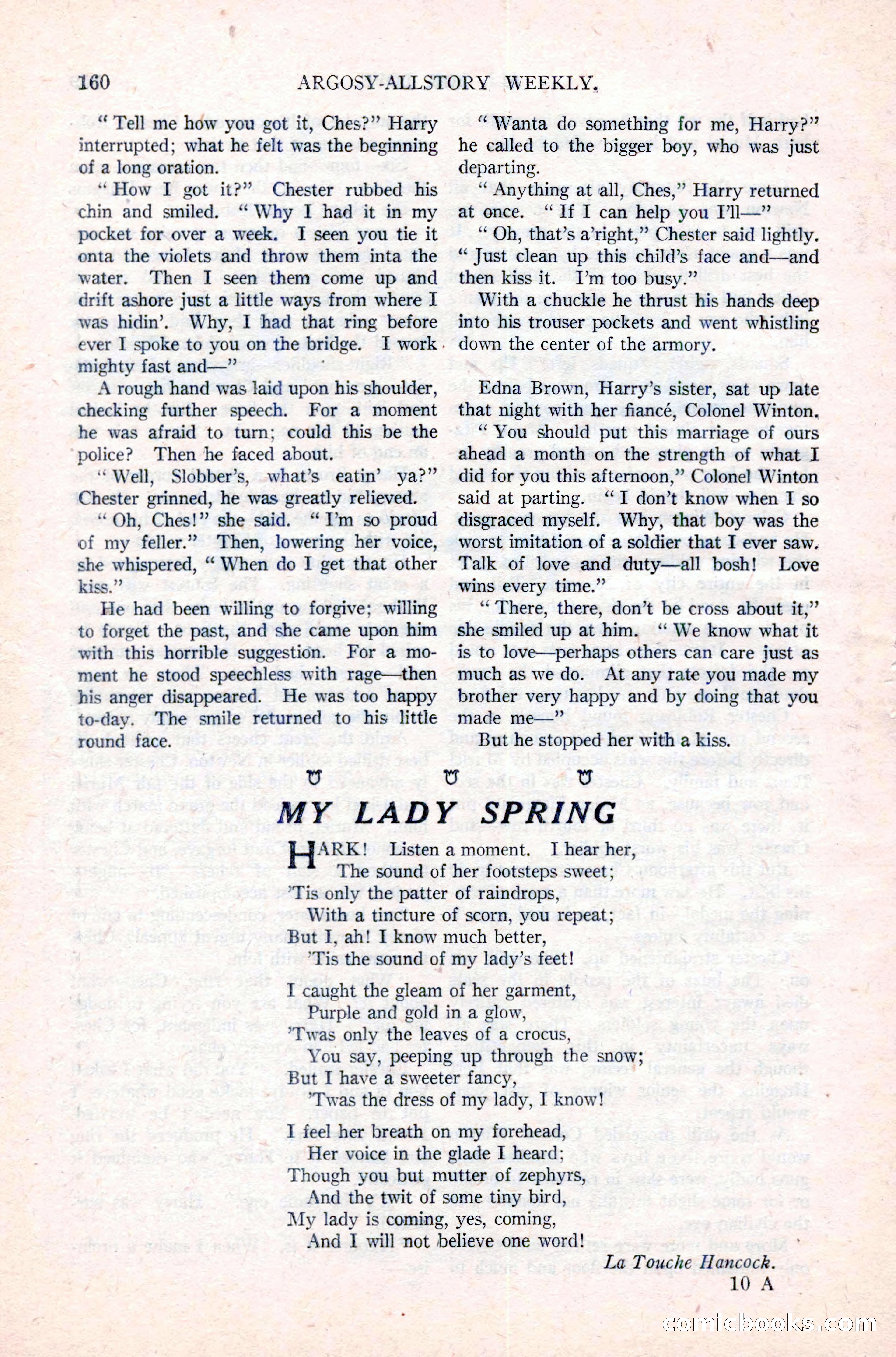 Argosy All-Story Weekly, March 17, 1923 — page 174 of 180