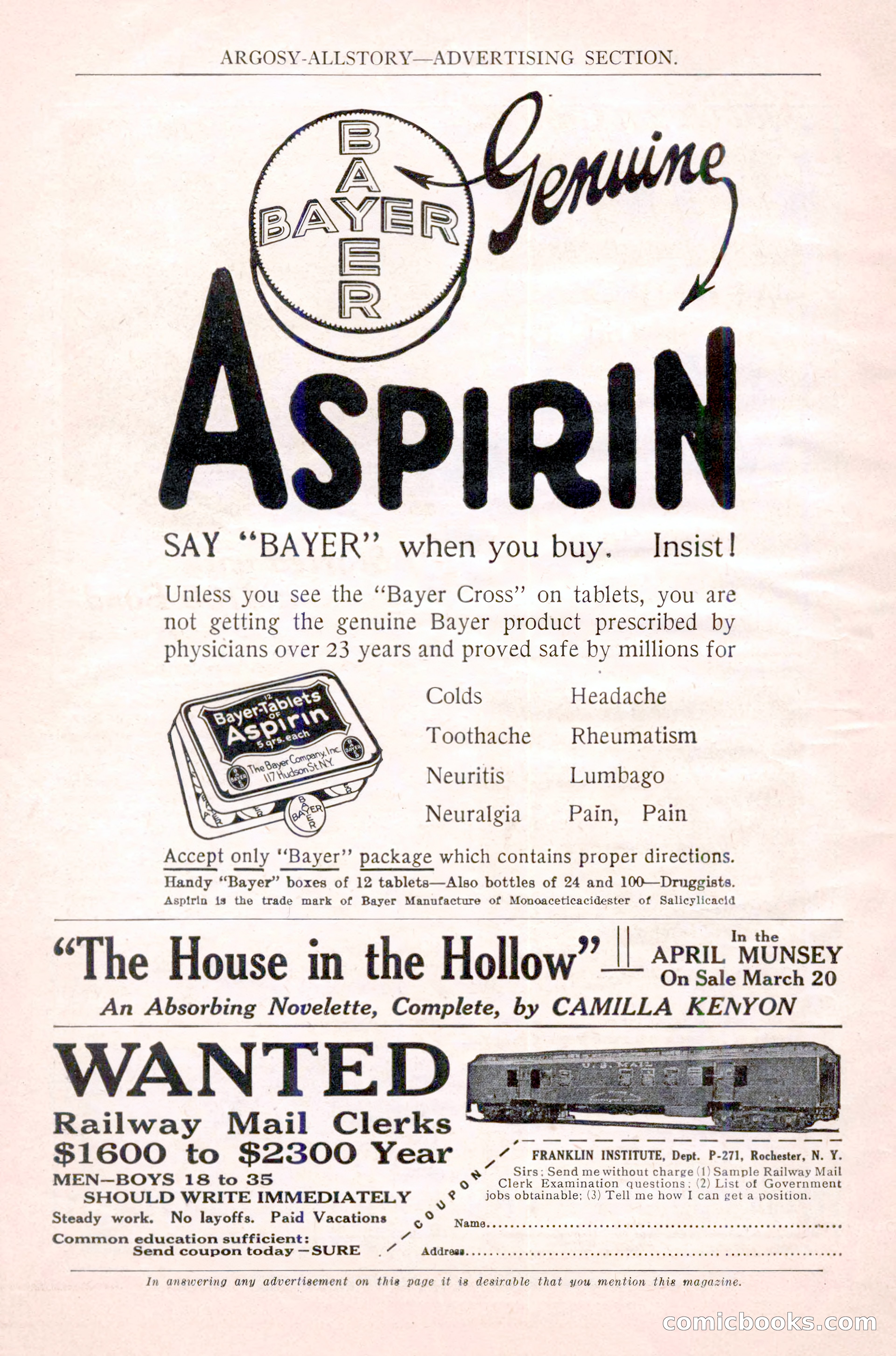 Argosy All-Story Weekly, March 17, 1923 — page 176 of 180