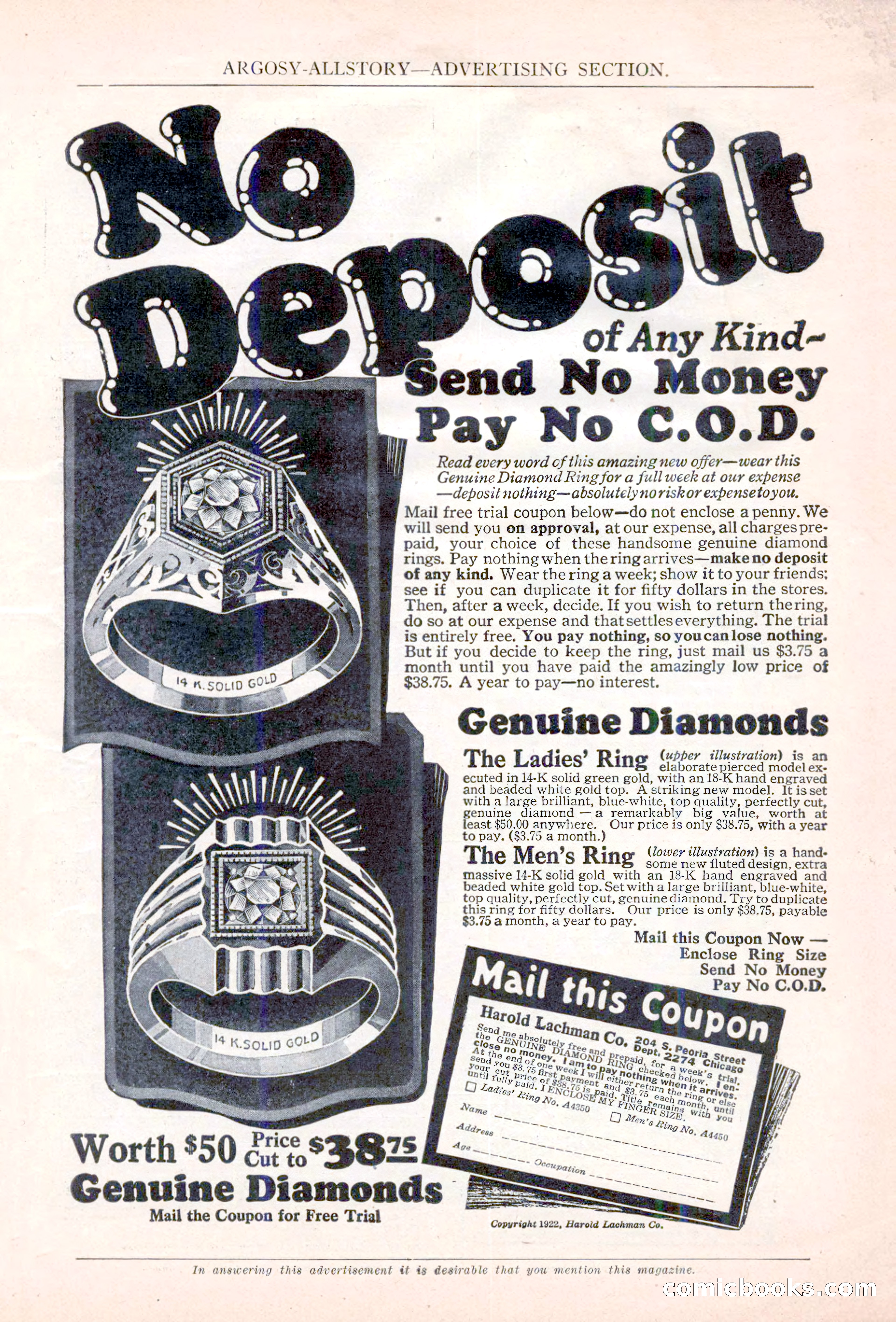 Argosy All-Story Weekly, April 14, 1923 — page 7 of 180