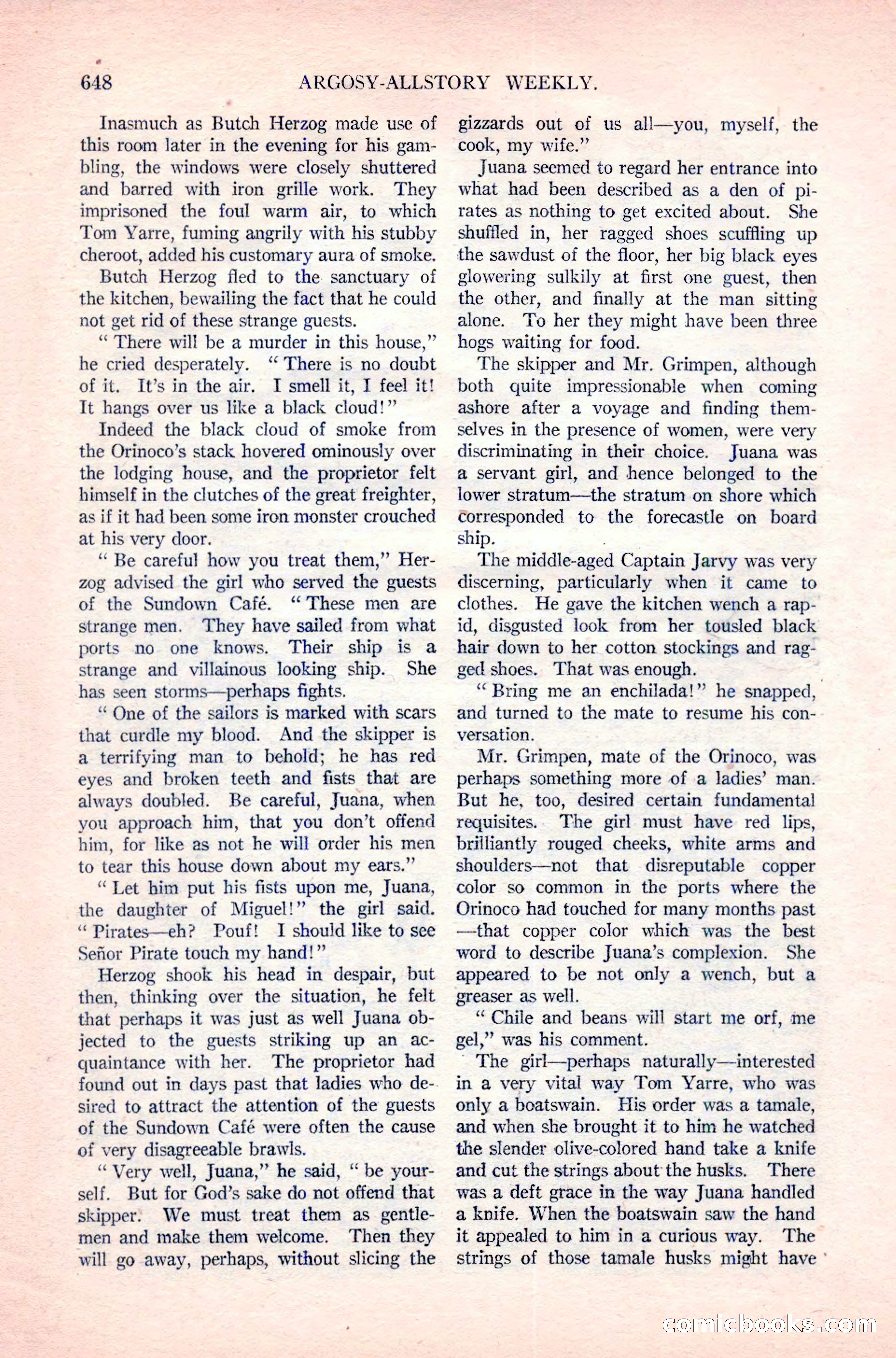 Argosy All-Story Weekly, April 14, 1923 — page 22 of 180