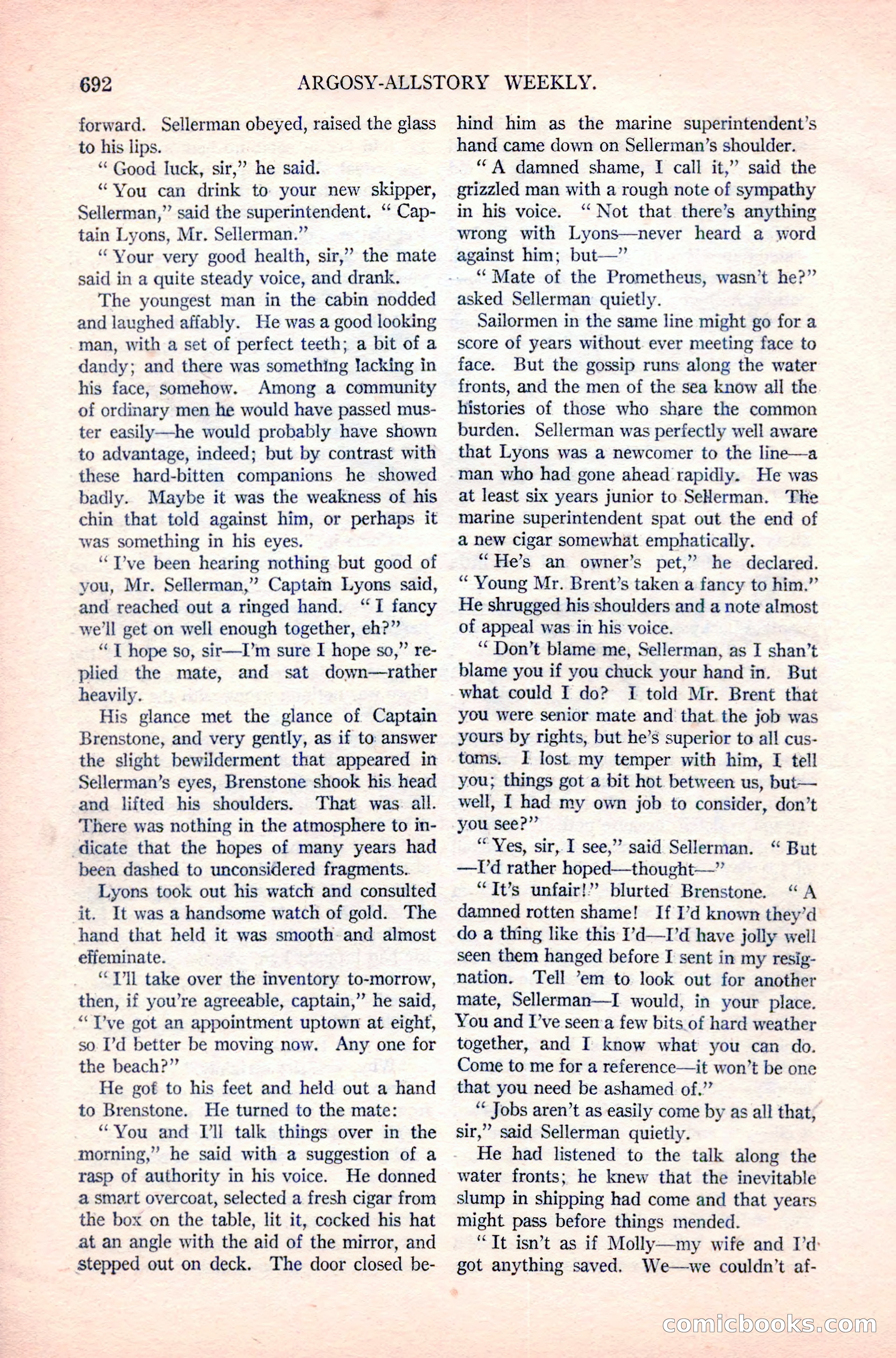 Argosy All-Story Weekly, April 14, 1923 — page 66 of 180