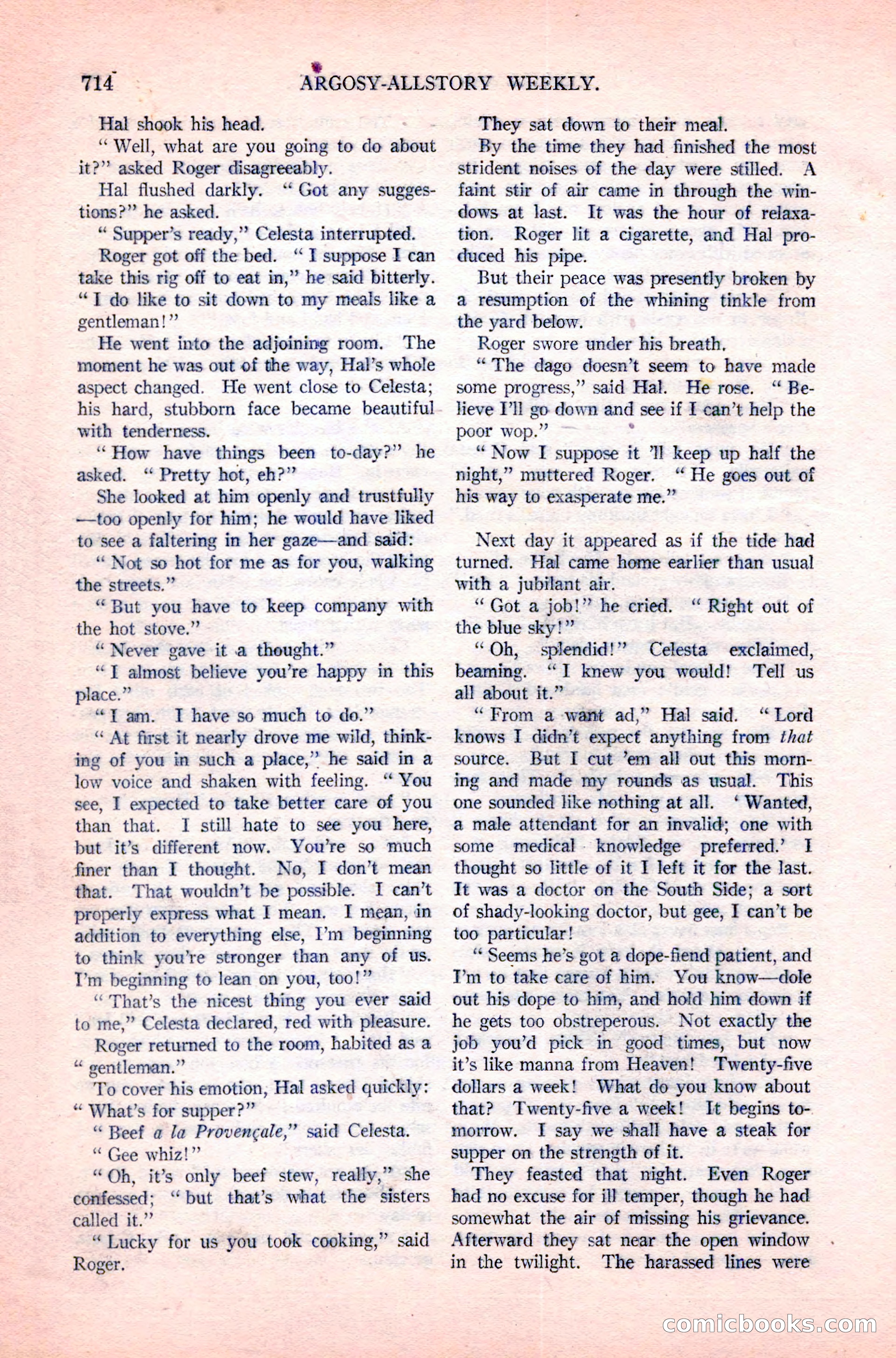 Argosy All-Story Weekly, April 14, 1923 — page 88 of 180