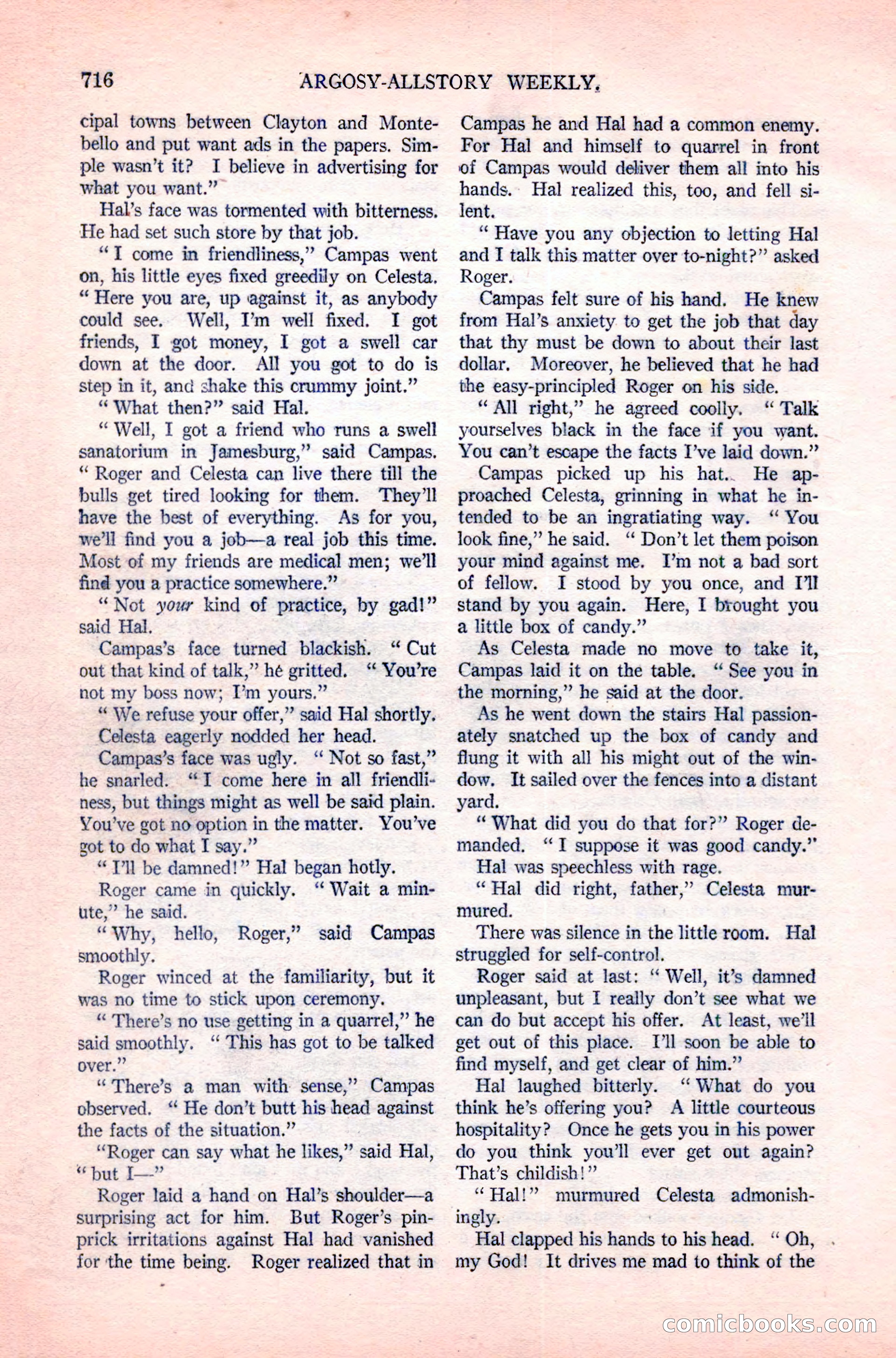 Argosy All-Story Weekly, April 14, 1923 — page 90 of 180