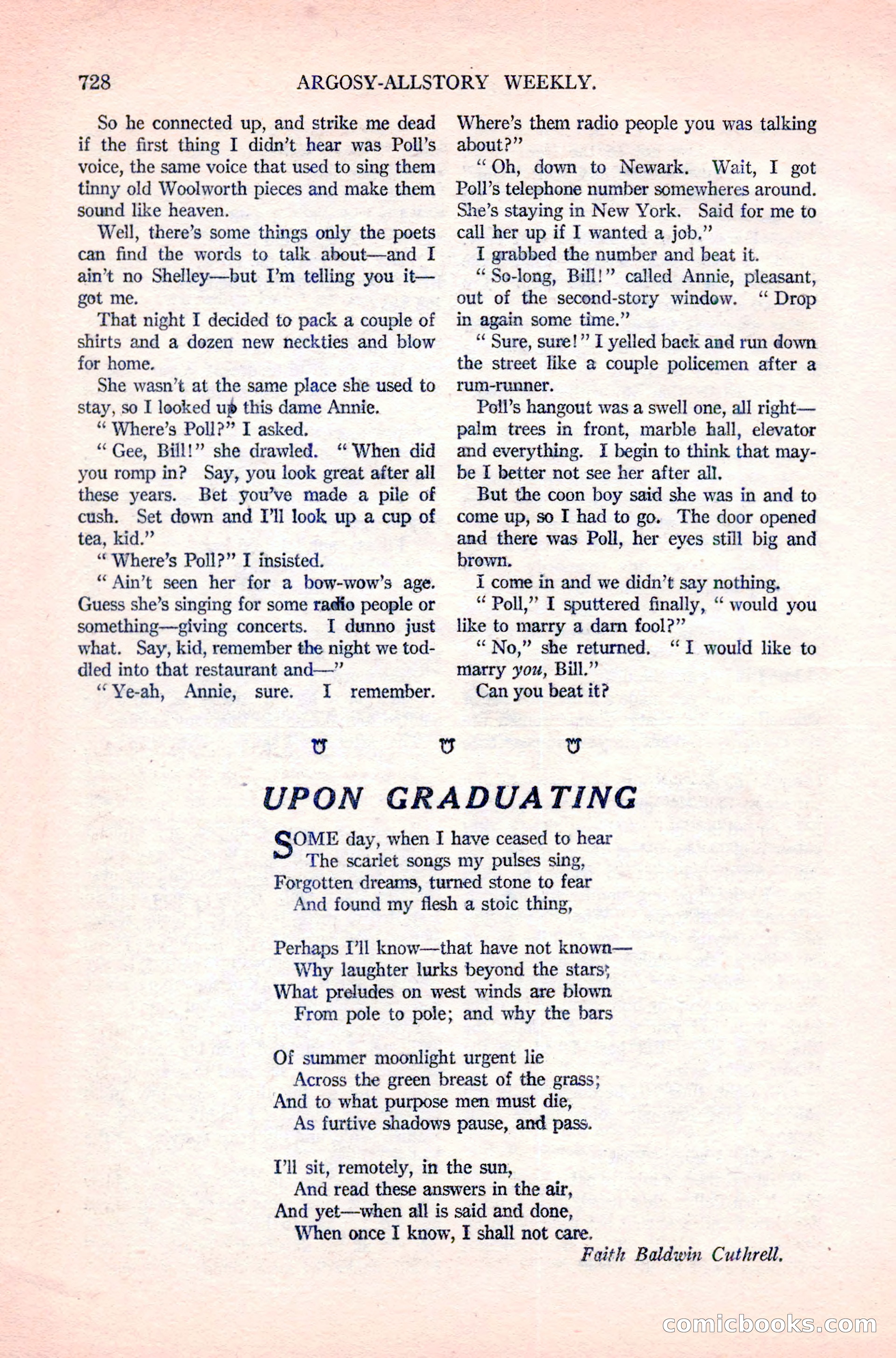 Argosy All-Story Weekly, April 14, 1923 — page 102 of 180
