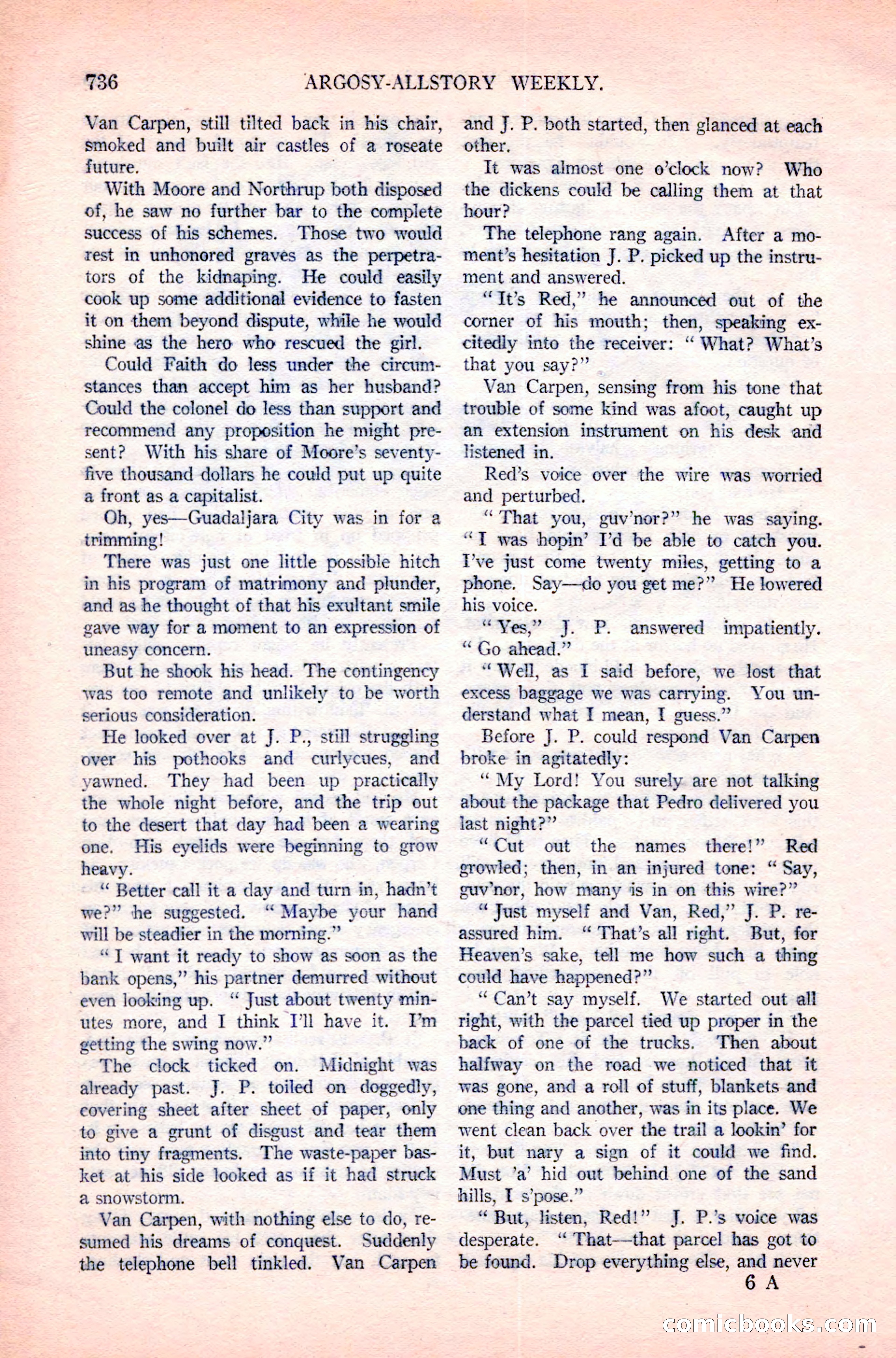 Argosy All-Story Weekly, April 14, 1923 — page 110 of 180