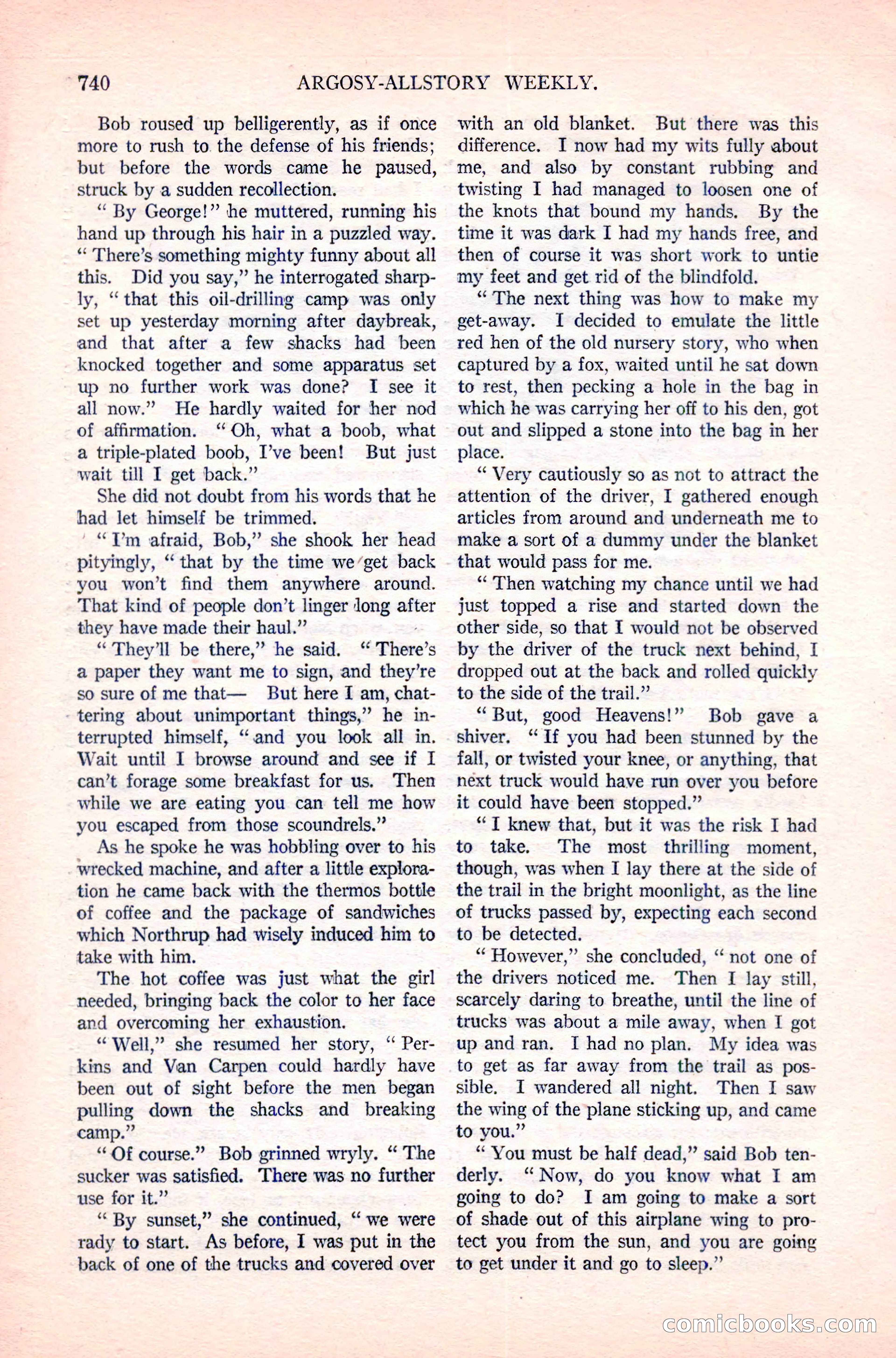 Argosy All-Story Weekly, April 14, 1923 — page 114 of 180