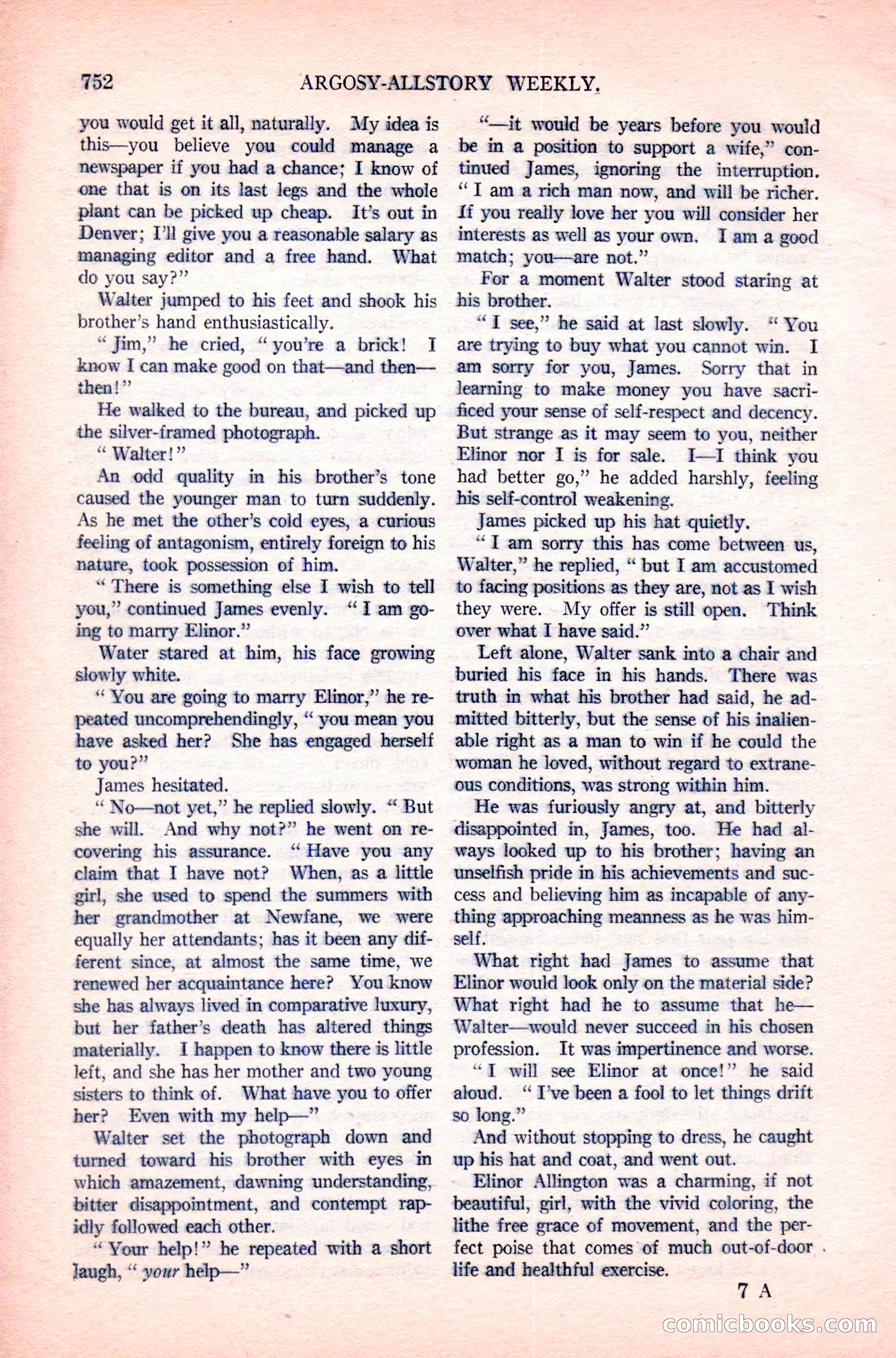 Argosy All-Story Weekly, April 14, 1923 — page 126 of 180