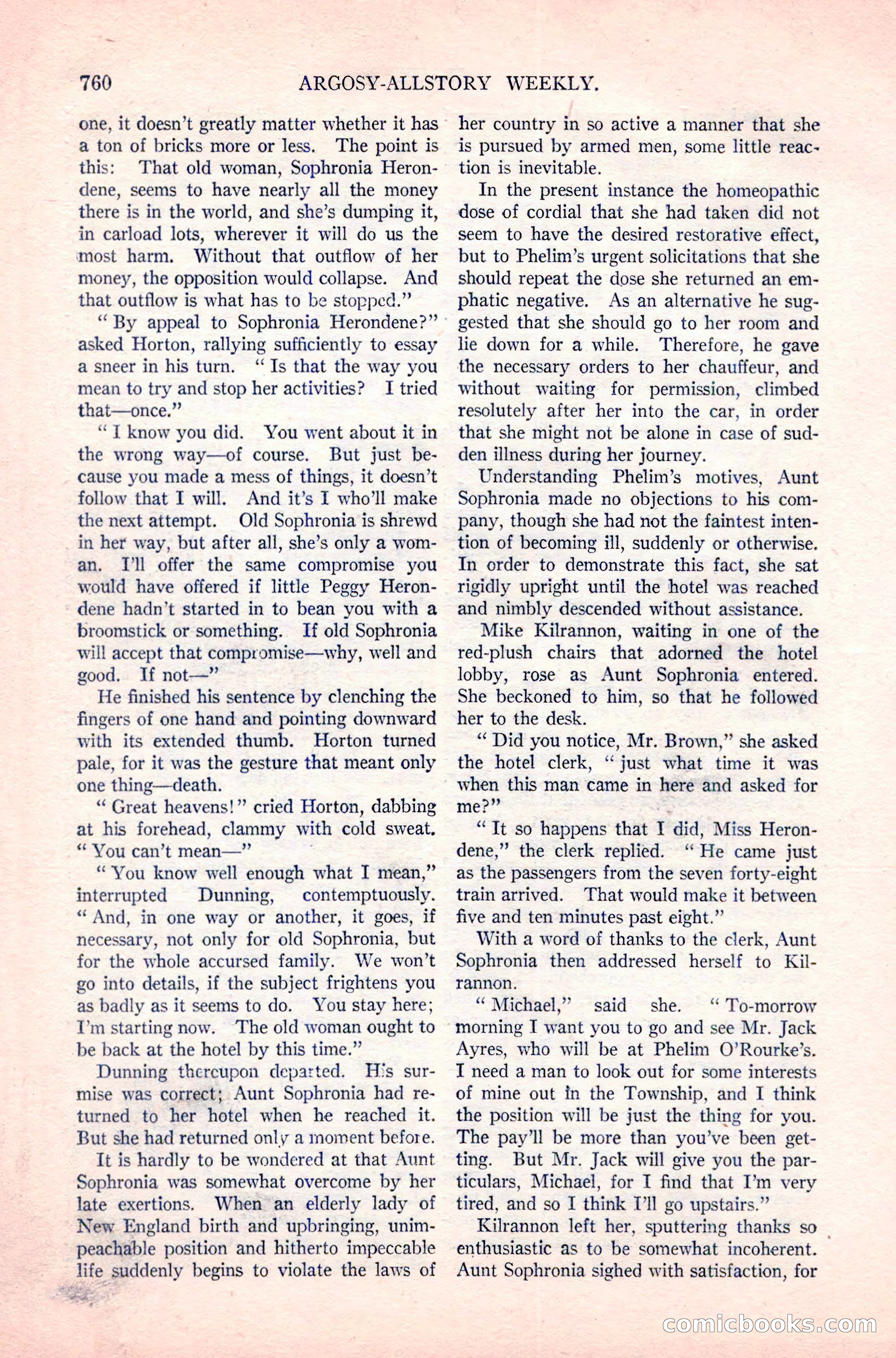 Argosy All-Story Weekly, April 14, 1923 — page 134 of 180