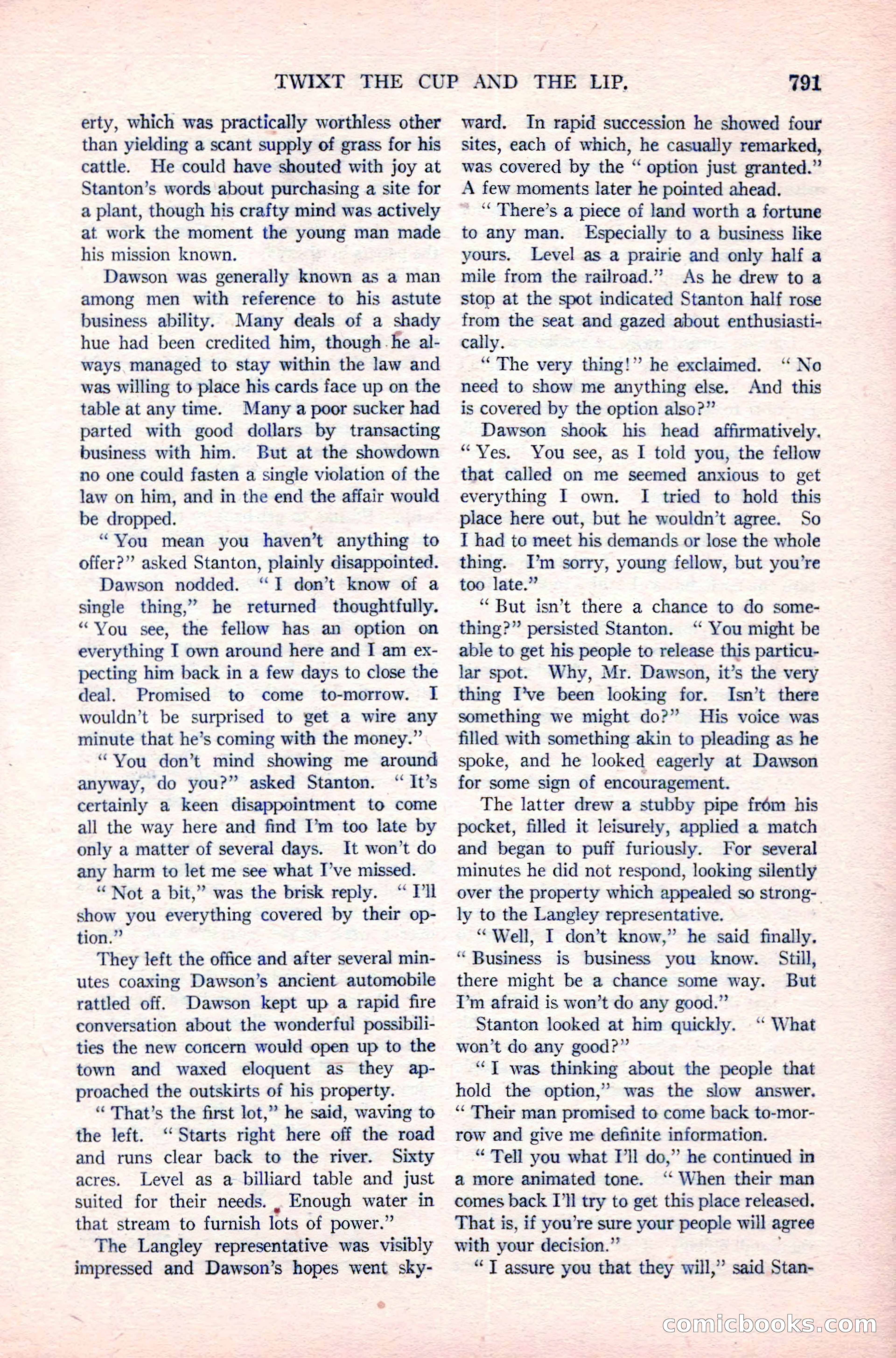 Argosy All-Story Weekly, April 14, 1923 — page 165 of 180