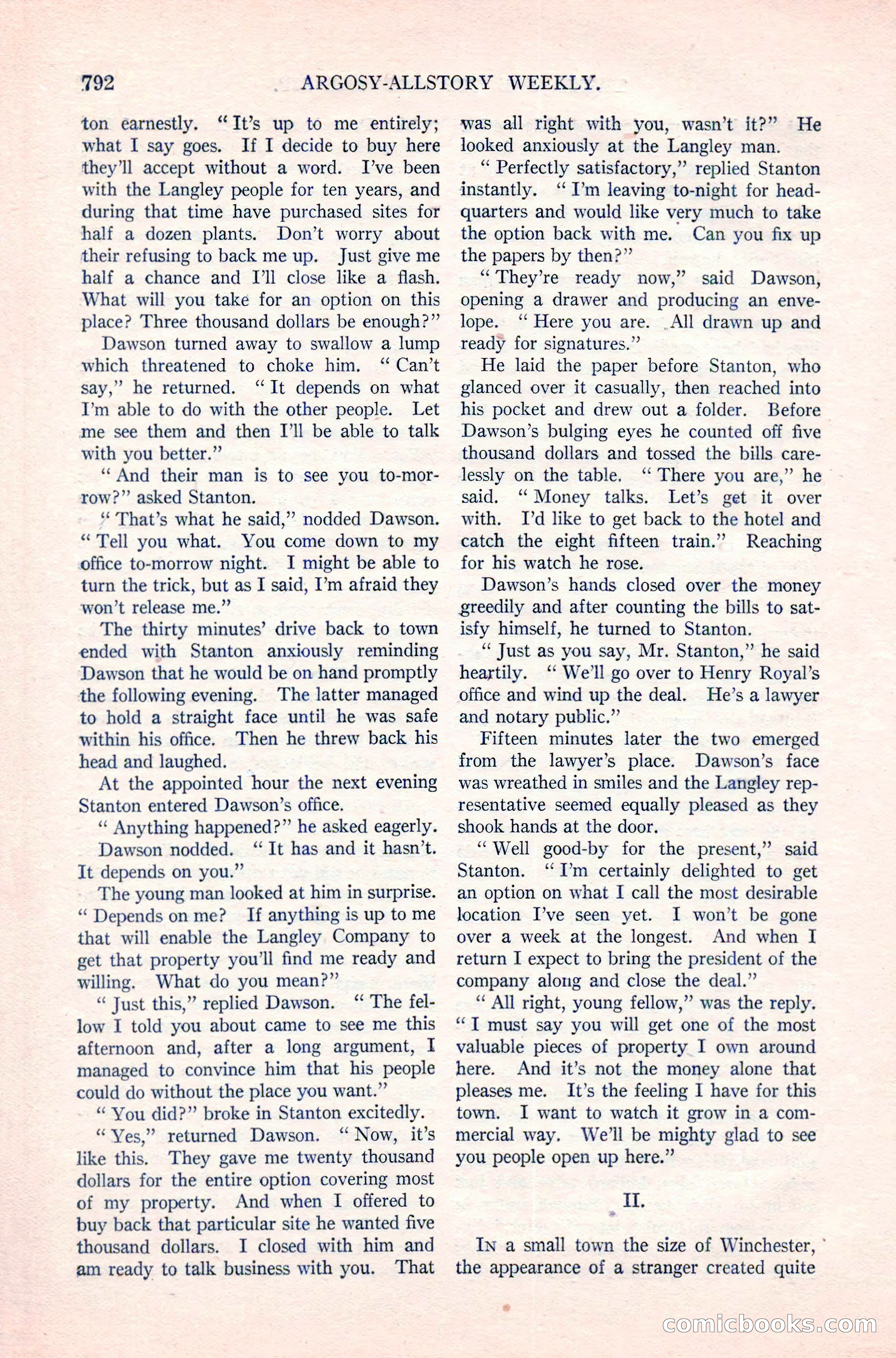 Argosy All-Story Weekly, April 14, 1923 — page 166 of 180