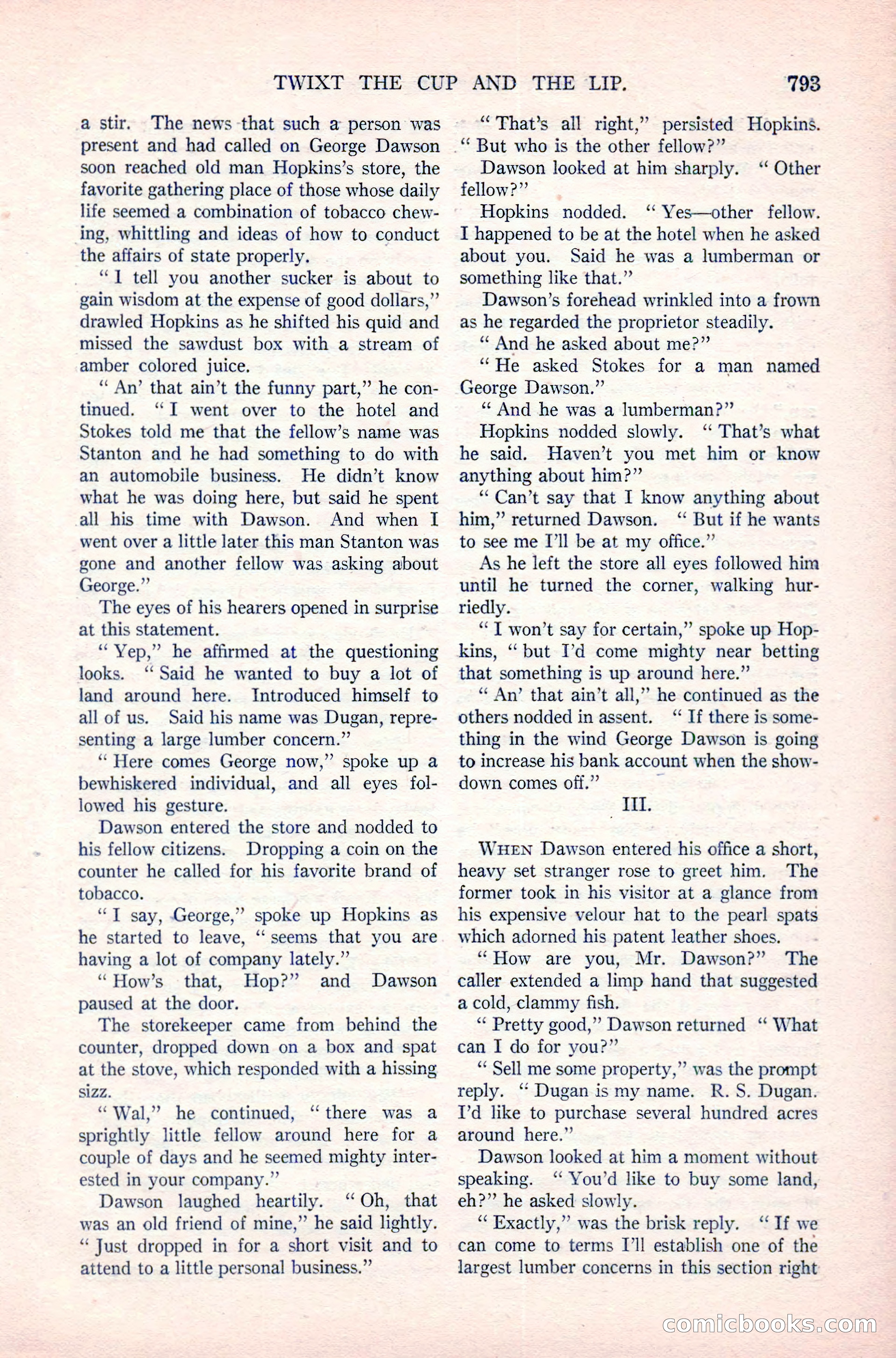 Argosy All-Story Weekly, April 14, 1923 — page 167 of 180
